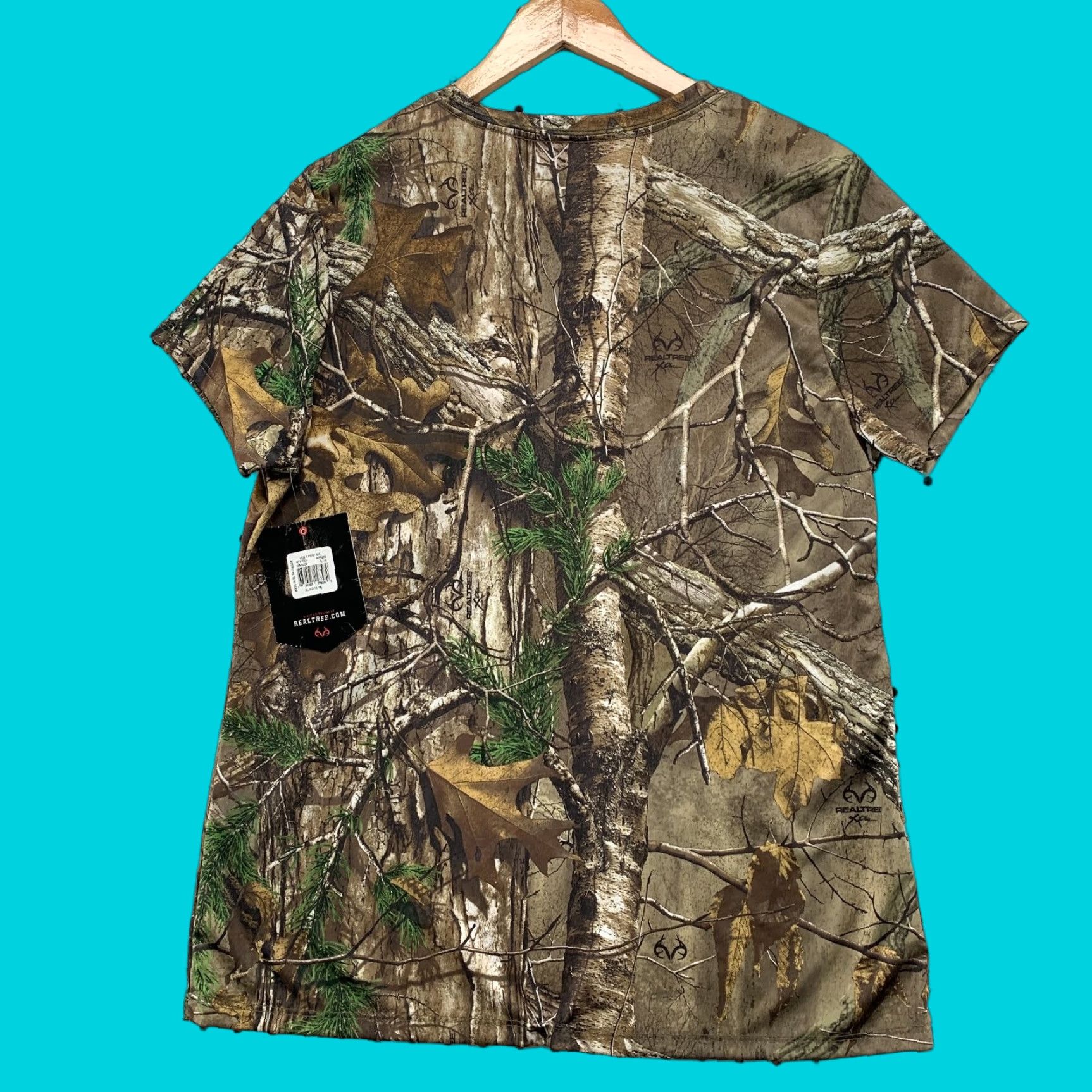 Realtree Realtree Camouflage Shirt Womens XL Camouflage Short Sleeve T-Shirt 16/18 Grey Size XL / US 12-14 / IT 48-50 - 1 Thumbnail