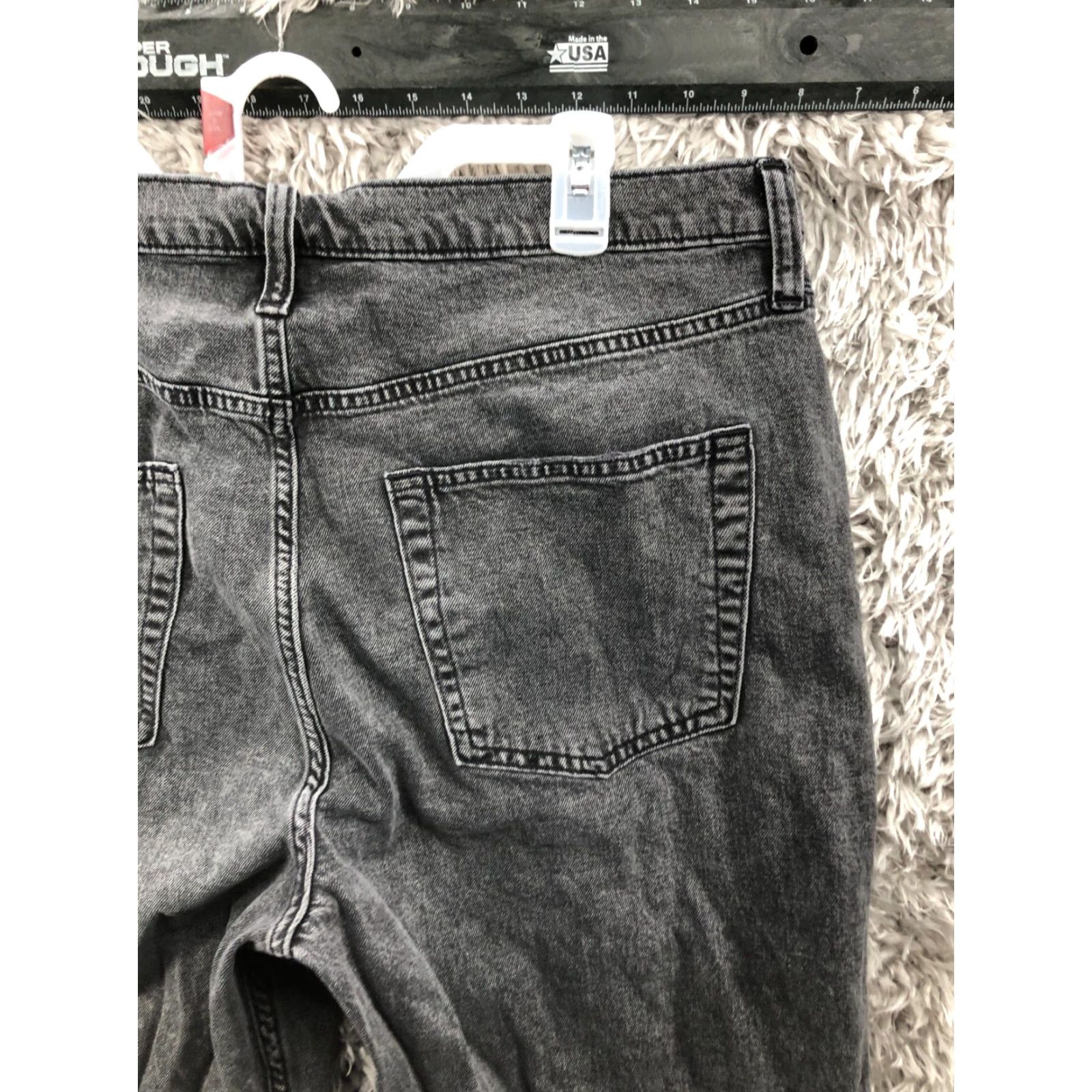 Gap Gap Jeans 90's Loose High Rise Dark Wash Black Denim Womens Size 16 Regular 5-Pocket Style Mom Vintage: No Size 38" / US 16 / IT 52 - 6 Thumbnail