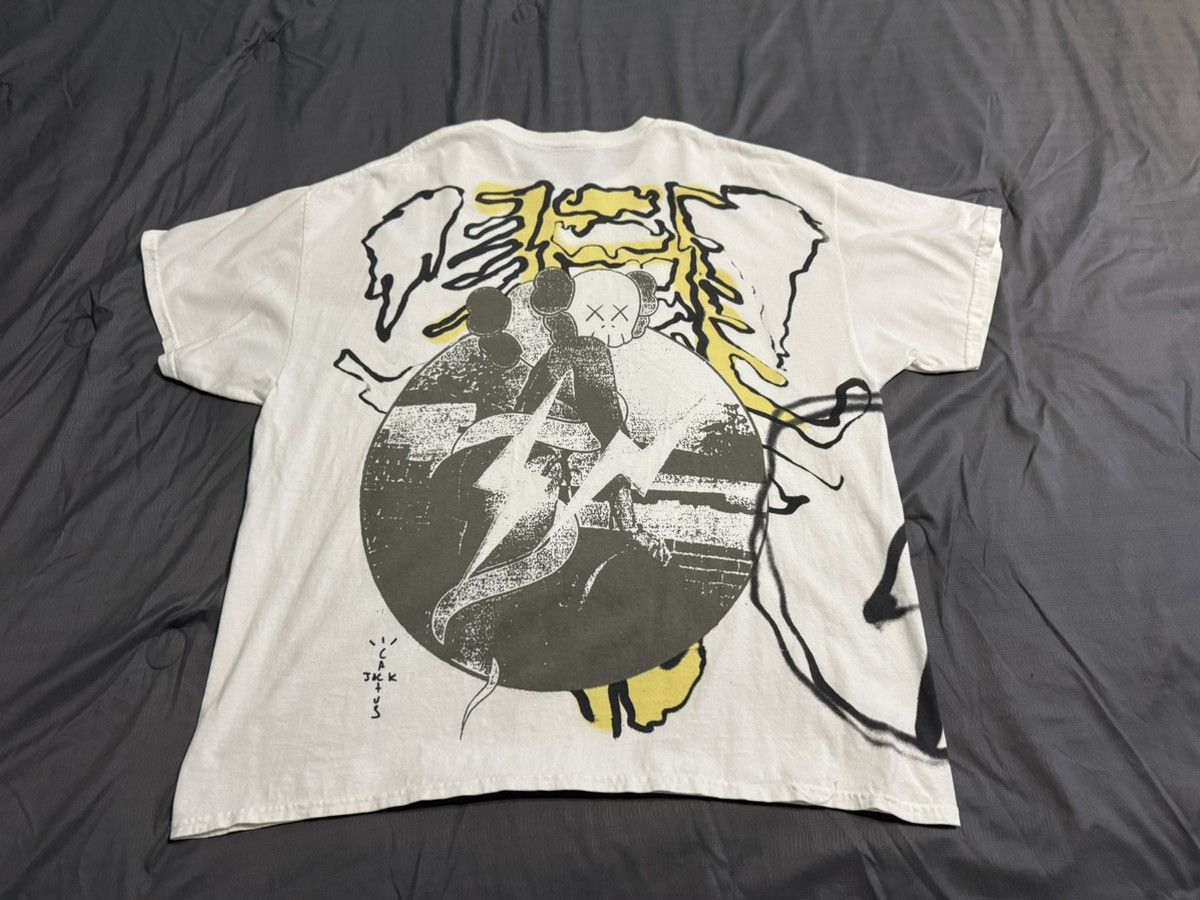 Fragment Design × Kaws × Travis Scott Travis Scott Cactus Jack + Kaws For Fragment Tee Size US XL / EU 56 / 4 - 2 Thumbnail