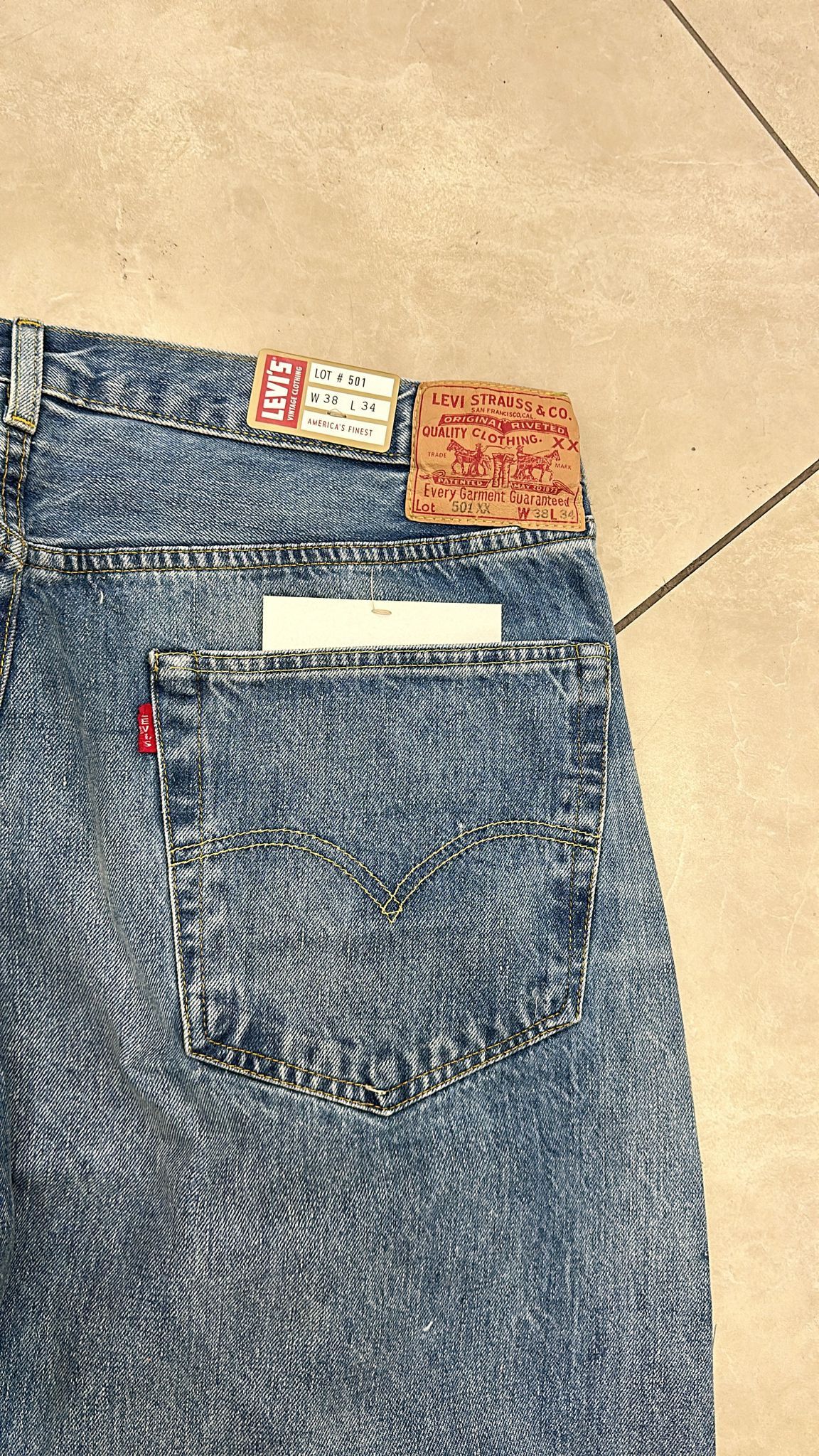 Levi's Vintage Clothing LVC Levi's Vintage Clothing 1955 501XX BigE Selvedge Jeans Size US 38 / EU 54 - 3 Thumbnail