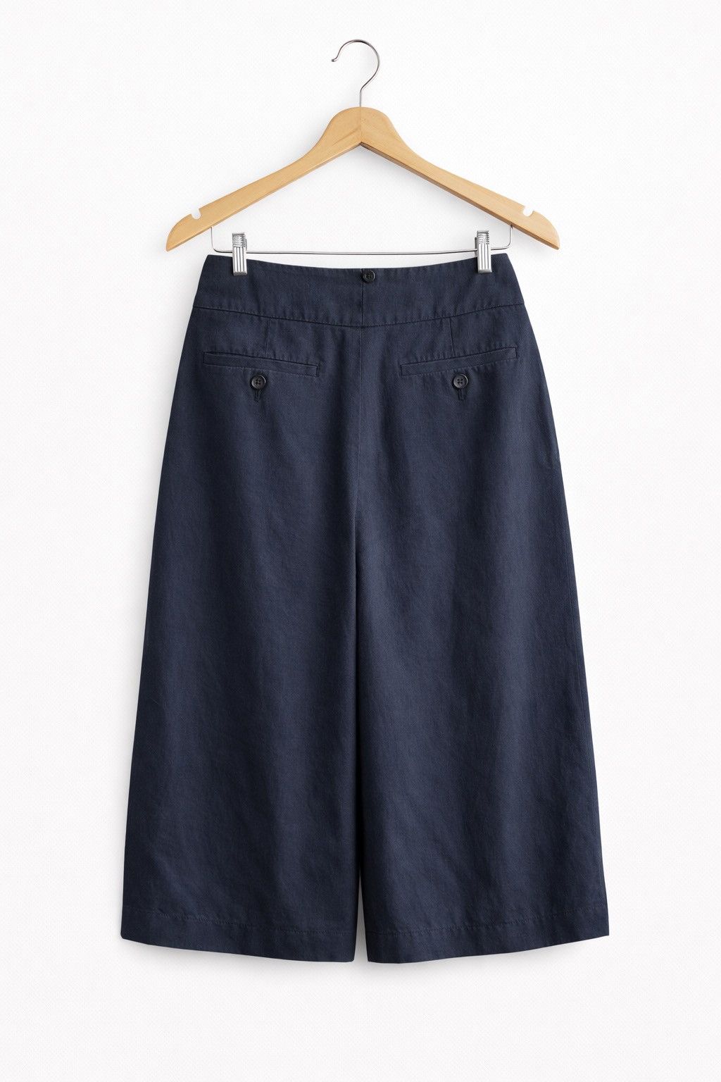 Margaret Howell Margaret Howell Navy Linen Wide Pants | Japanese Minimalist Size 27" / US 4 / IT 40 - 2 Thumbnail