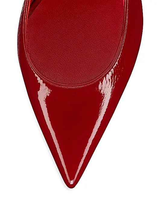 Christian Louboutin os11x0126 Sporty Kate 55mm Patent Leather Pumps in Red Size US 7 / IT 37 - 4 Thumbnail