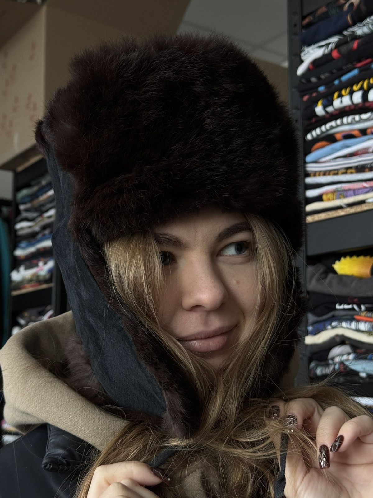 Japanese Brand VINTAGE USSR FUR HAT USHANKA RARE 80-90s Size ONE SIZE - 9 Thumbnail