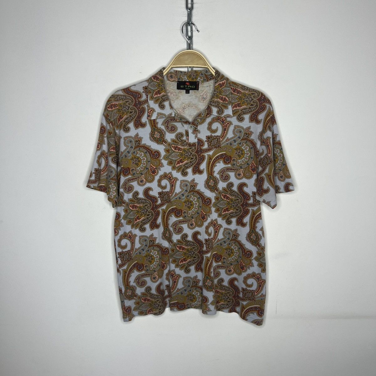 Etro Etro polo T-shirt floral multicolor all over rare Size US M / EU 48-50 / 2 - 1 Thumbnail