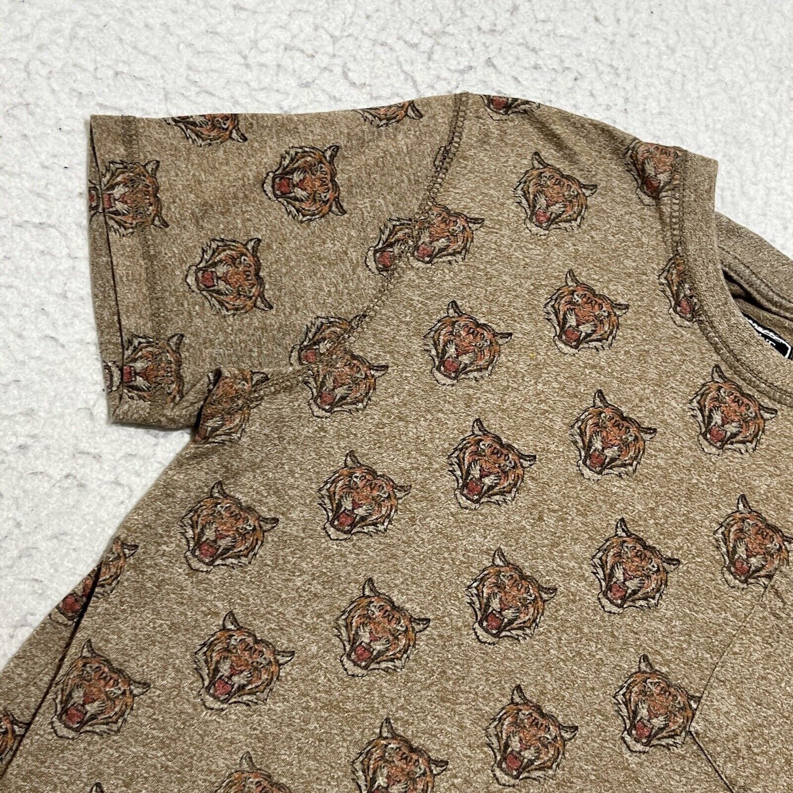 Other Creative Destruction Tiger Pattern Brown Graphic T Shirt Size US S / EU 44-46 / 1 - 5 Thumbnail