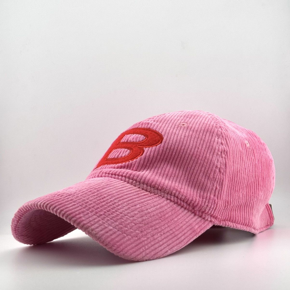 Japanese Brand BLUR Corduroy Ball Cap Big B Embroidery Logo Streetwear Hat Size ONE SIZE - 2 Thumbnail