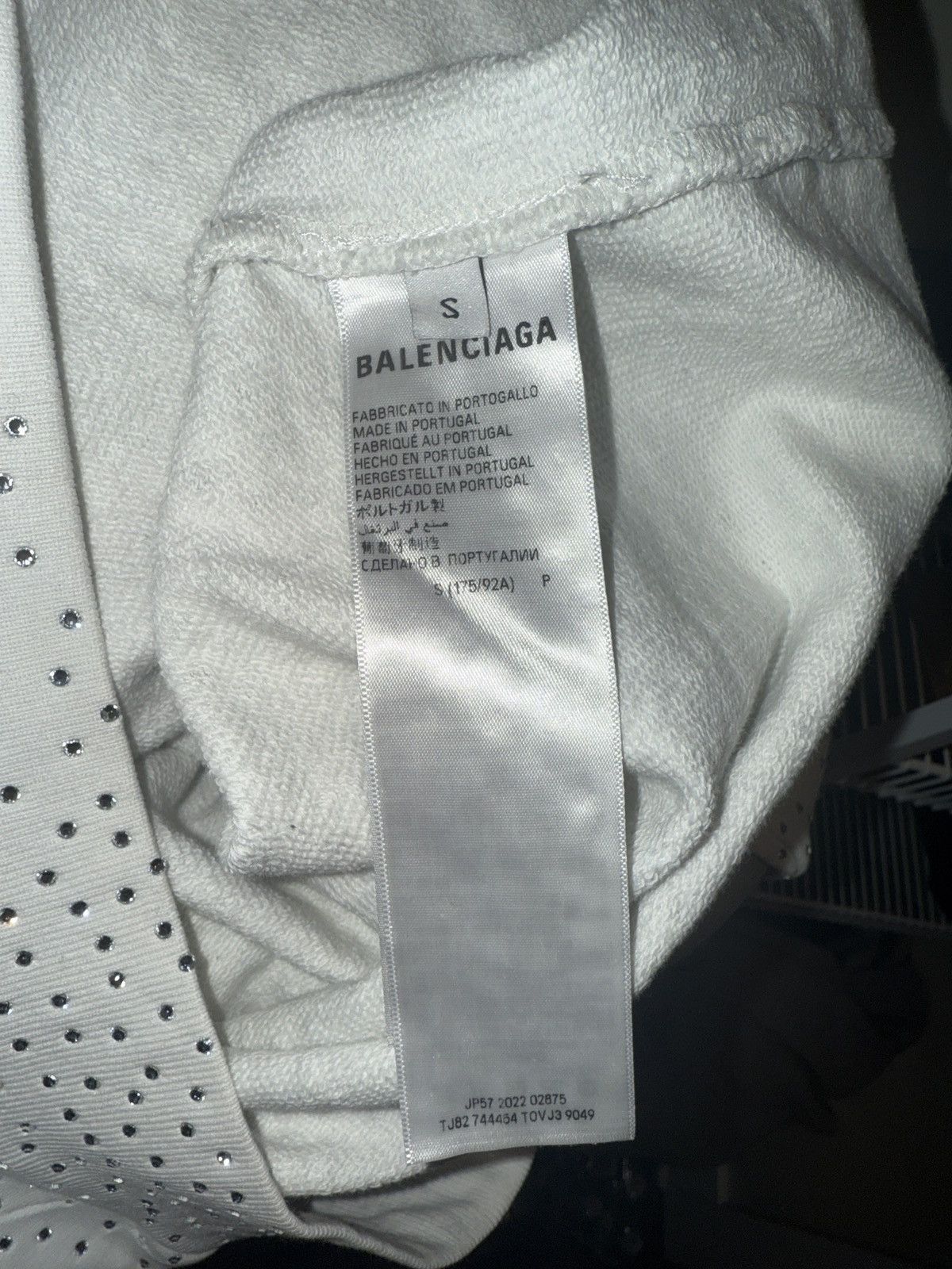 Balenciaga Balenciaga Crystal Embellished Hoodie SS23 Size US S / EU 44-46 / 1 - 10 Thumbnail