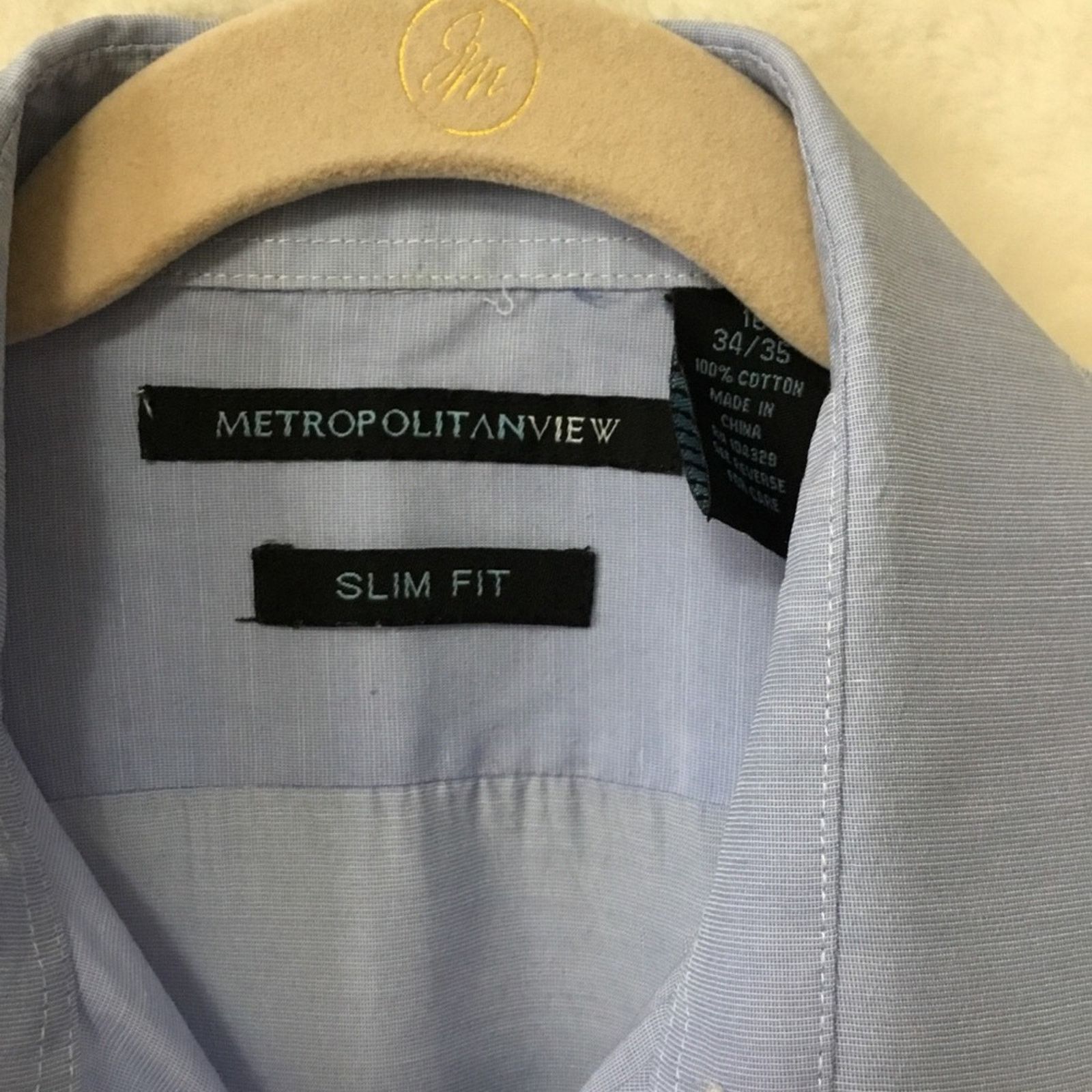 Metropolitan View Metropolitan View Blue Long Sleeve Shirt Size US M / EU 48-50 / 2 - 3 Thumbnail