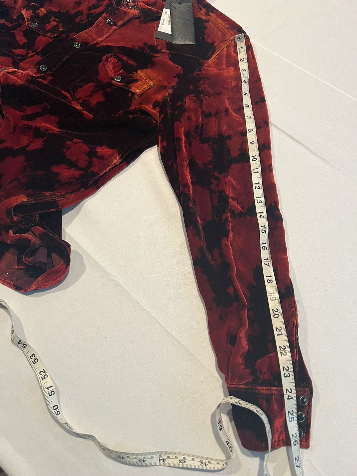 Saint Laurent Paris Saint Laurent men’s Devore velvet shirt. XL. $1350 Size US XL / EU 56 / 4 - 7 Thumbnail
