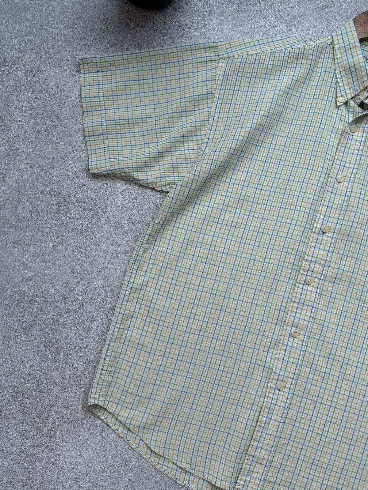 Yves Saint Laurent Yves Saint Laurent Men’s Short Sleeve Shirt Plaid Button Size US L / EU 52-54 / 3 - 4 Thumbnail