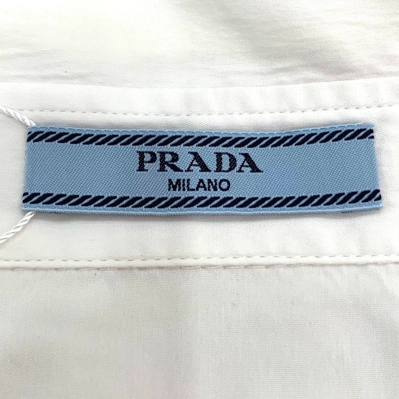 Prada Prada White waist-tight cotton long-sleeved shirt 2501-Next Size US XXS / EU 40 - 5 Thumbnail
