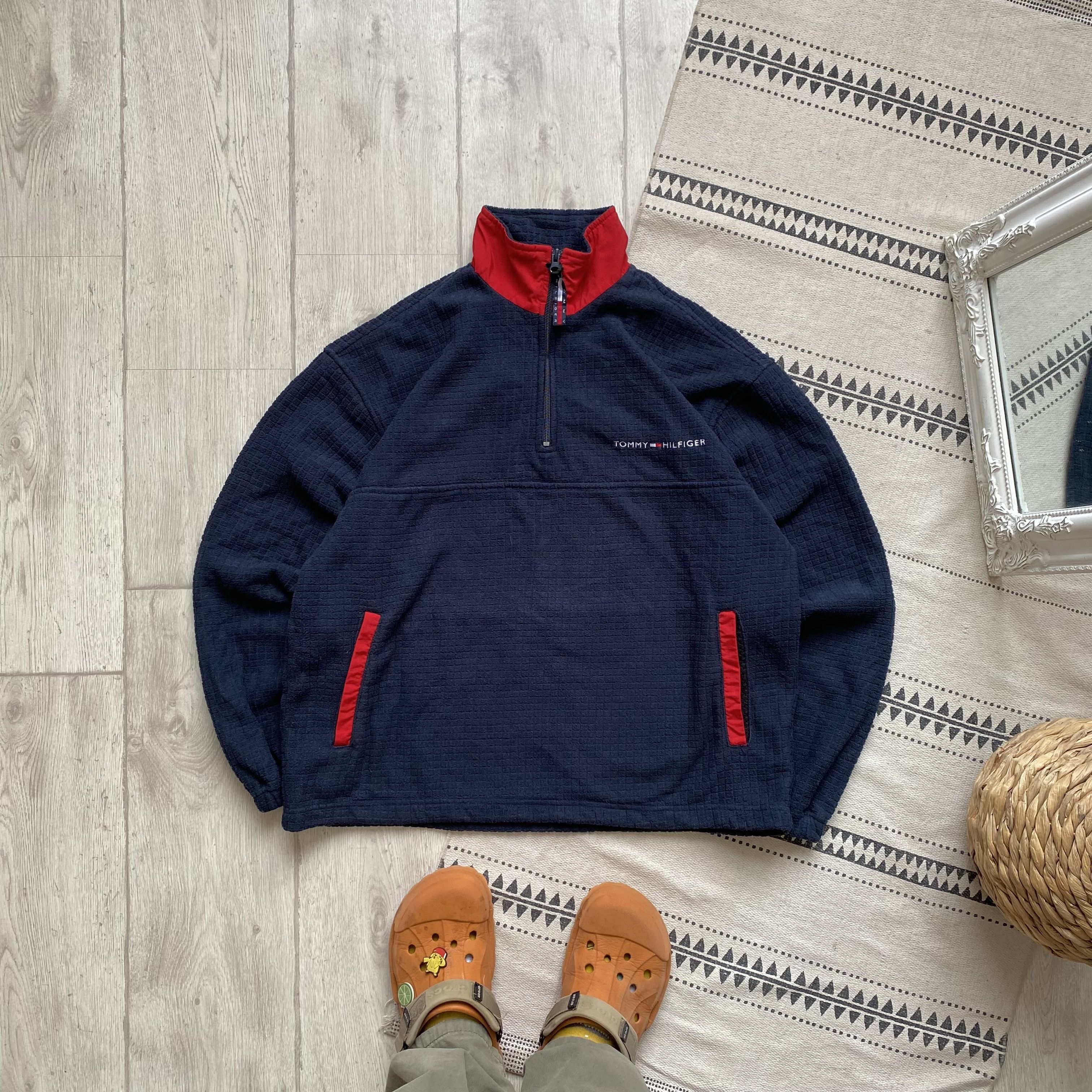Tommy Hilfiger 🏔️Vintage 90s Tommy Hilfige fleece sweater zip Gorpcore Size US M / EU 48-50 / 2 - 1 Thumbnail