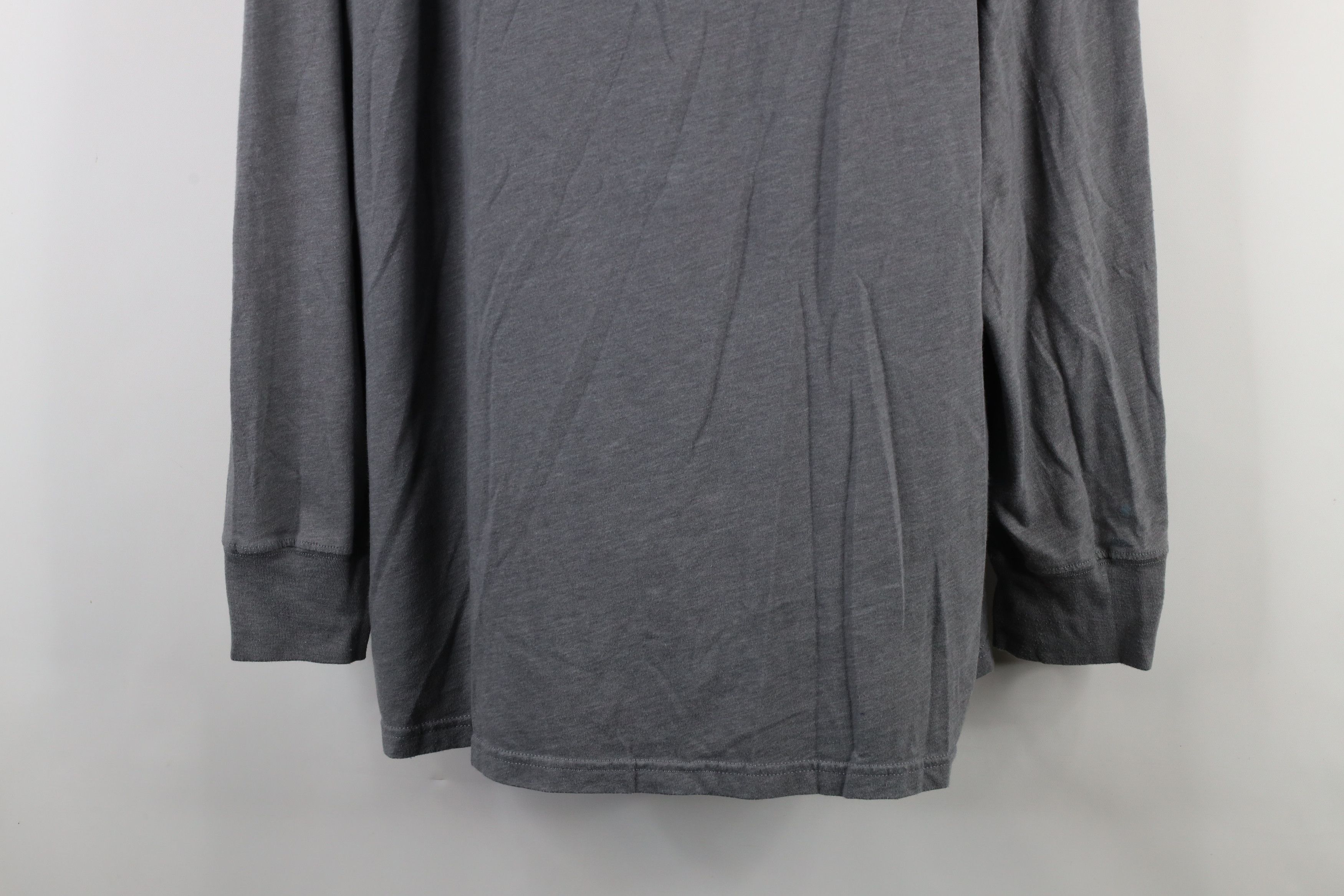 The North Face × Vintage The North Face Fit Spell Out Patch Long Sleeve T-Shirt Gray Size US XXL / EU 58 / 5 - 3 Thumbnail
