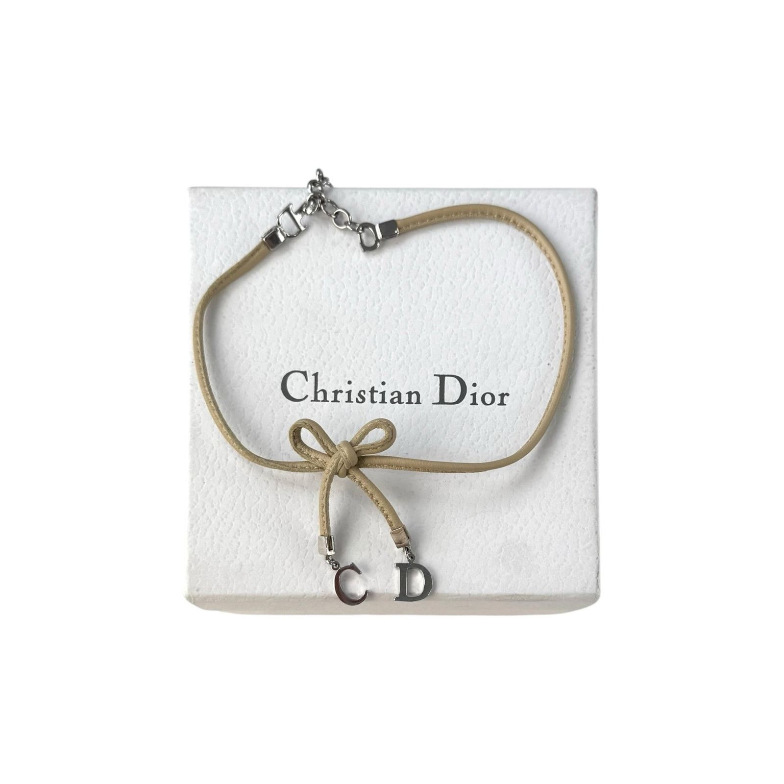 Dior Dior Vintage CD Bow Choker Necklace Size ONE SIZE - 3 Thumbnail