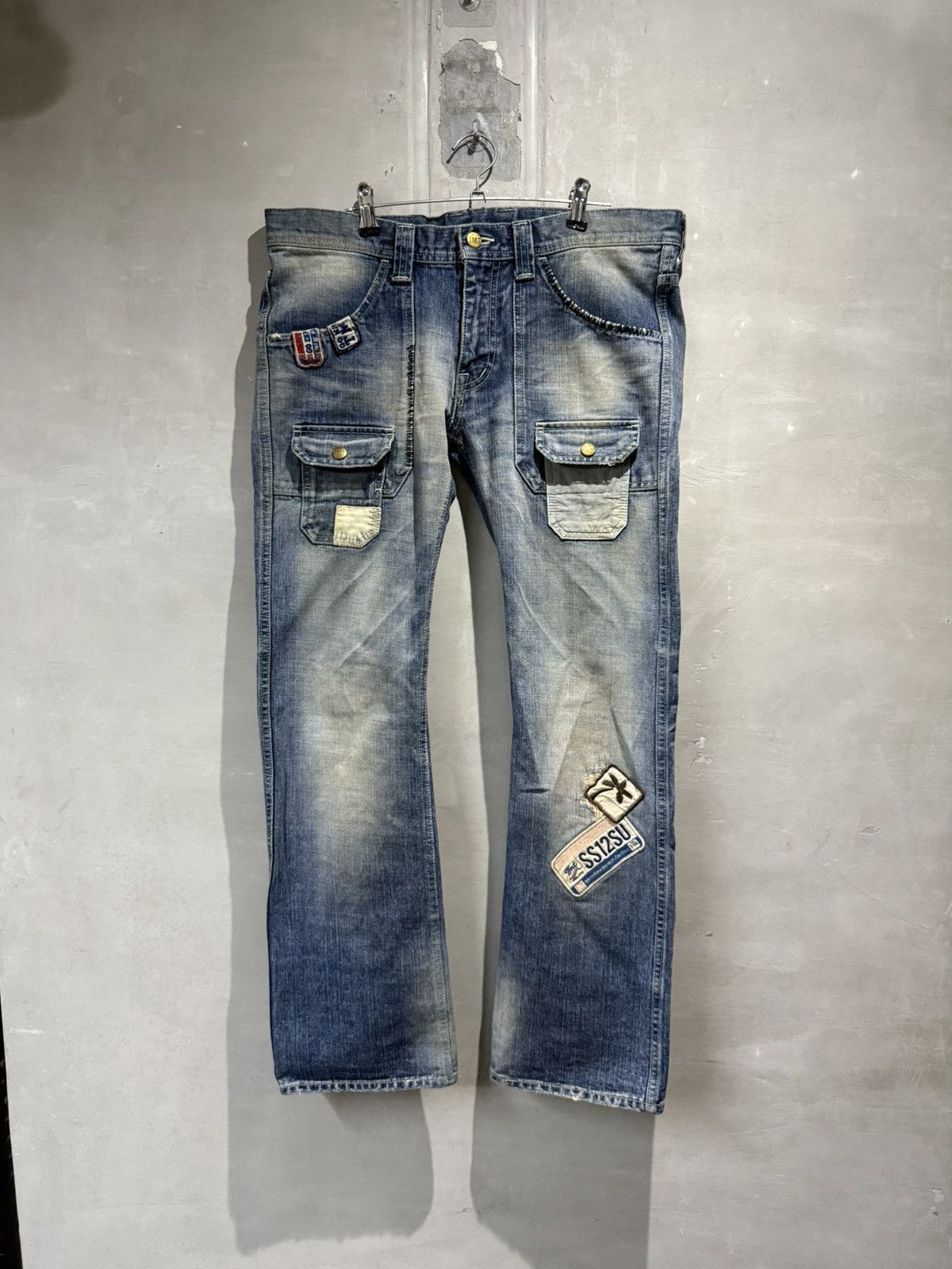 Japanese Brand Japanese fashion TMT japan Bush Denim PatchWork Jeans Size US 32 / EU 48 - 2 Thumbnail