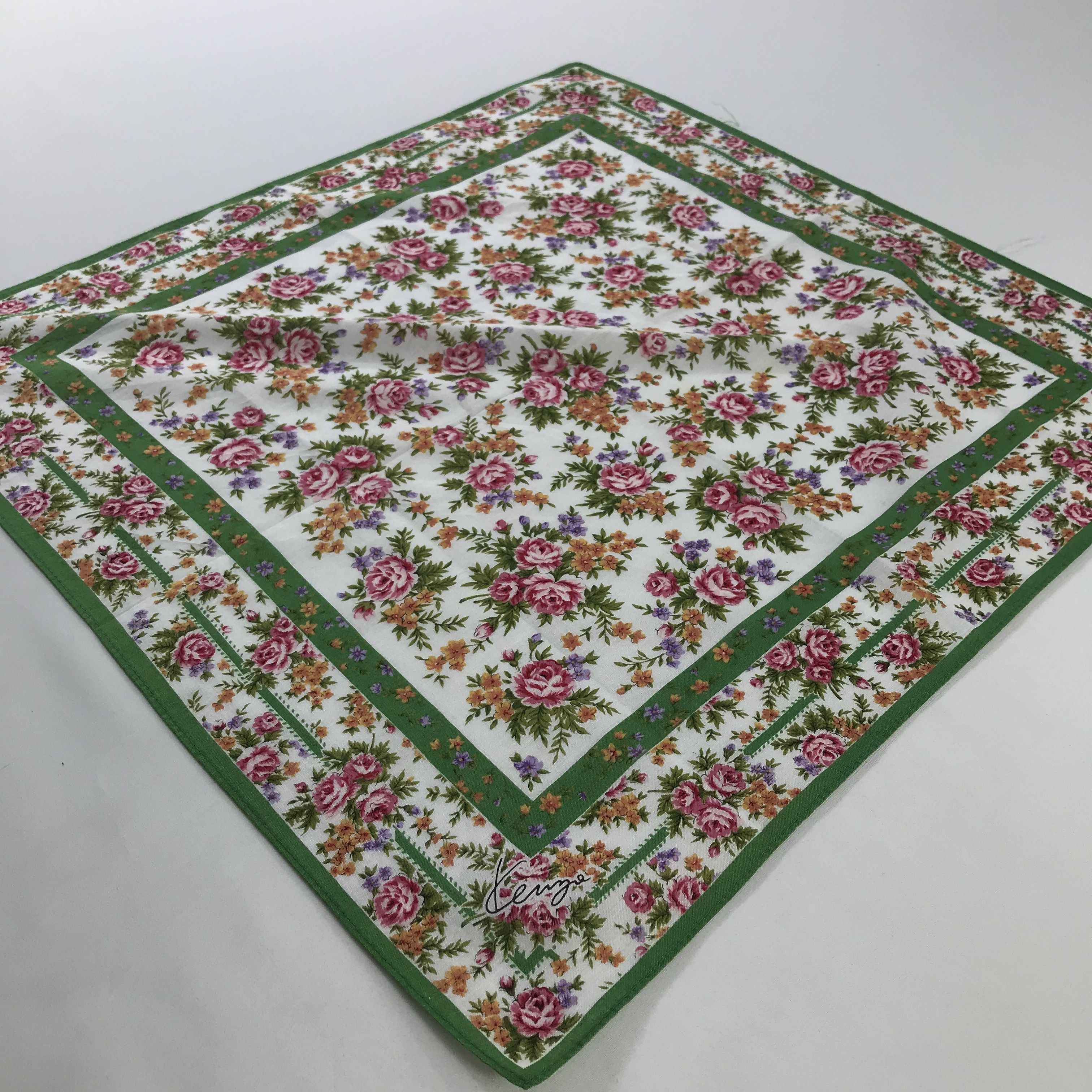 Kenzo × Vintage Kenzo Bandana / Handkerchief / Neckerchief - S571 Size ONE SIZE - 2 Thumbnail
