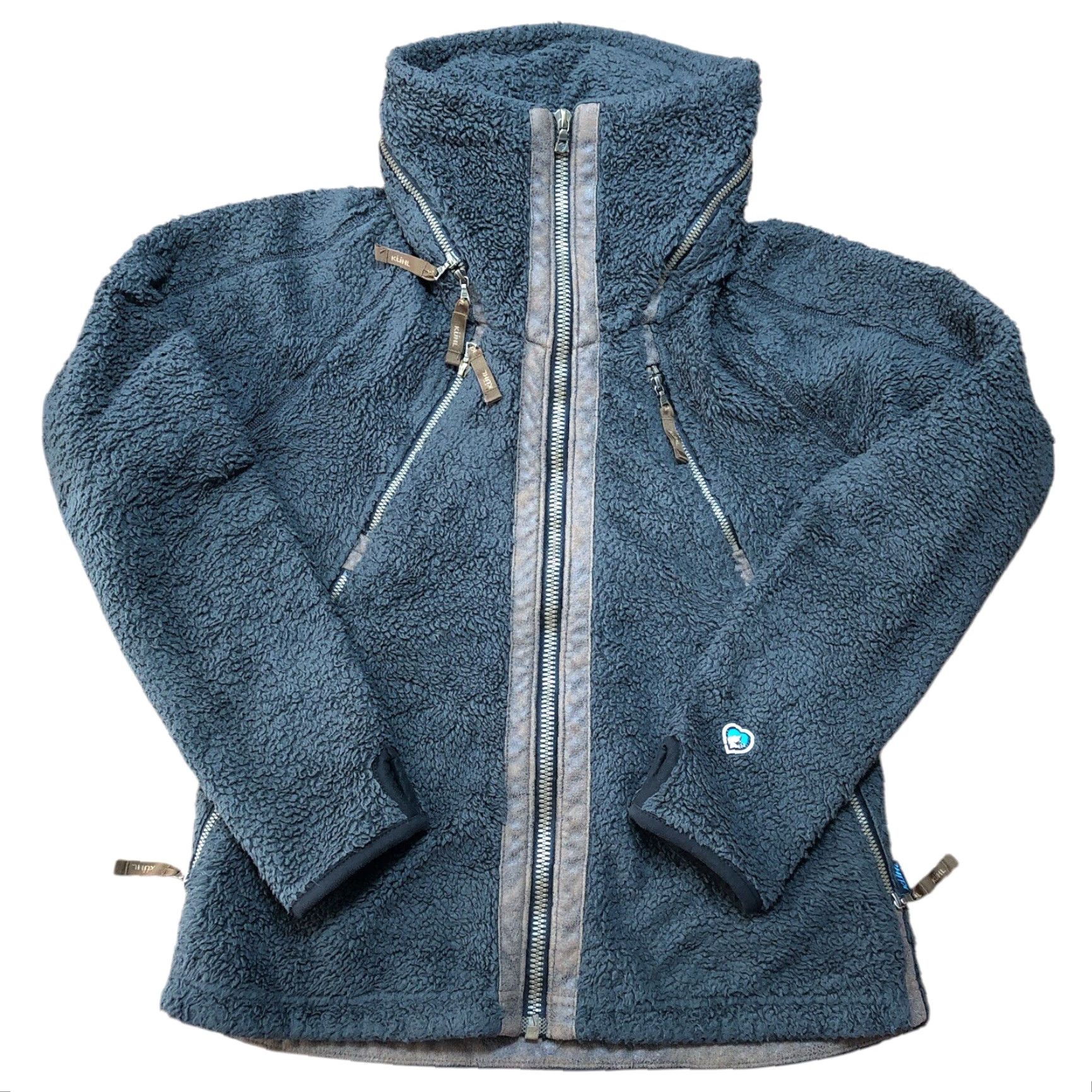 Vintage Kuhl Fleece Flight Jacket Womens Zip Up Hooded Brown Sherpa Logo Mid-Length Outdoor Jacket Women Regular Fit Small Brown Size S / US 4 / IT 40 - 3 Thumbnail