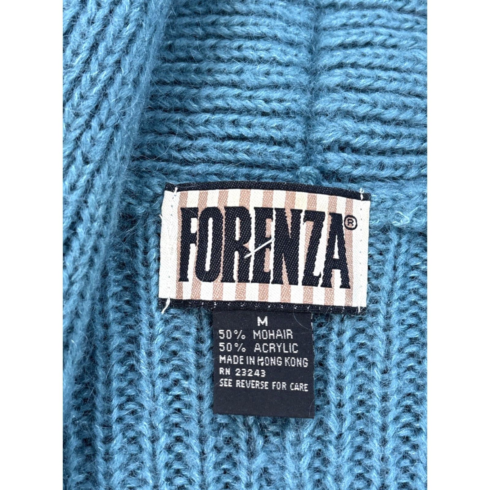 Vintage VINTAGE Forenza Cardigan Sweater Womens Medium Open Front Knit Mohair Turquoise Blue Size M / US 6-8 / IT 42-44 - 4 Thumbnail