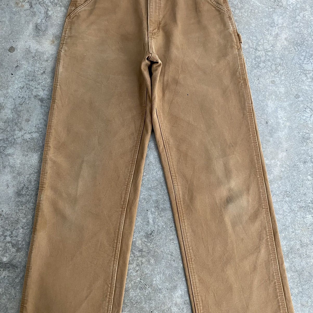Carhartt Vintage Carhartt Blanket Lined Tan Carpenter Pants Size US 31 - 5 Thumbnail