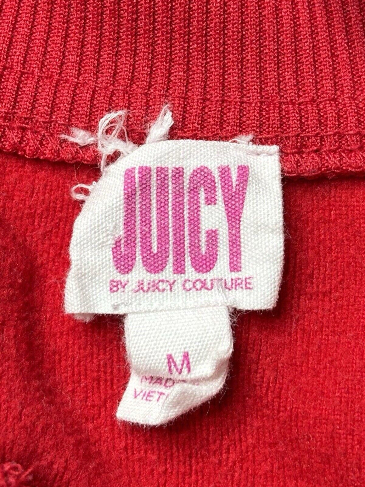 Juicy Couture Jeans Juicy by Juicy Couture Track Jacket Women's Medium Red Size M / US 6-8 / IT 42-44 - 2 Thumbnail