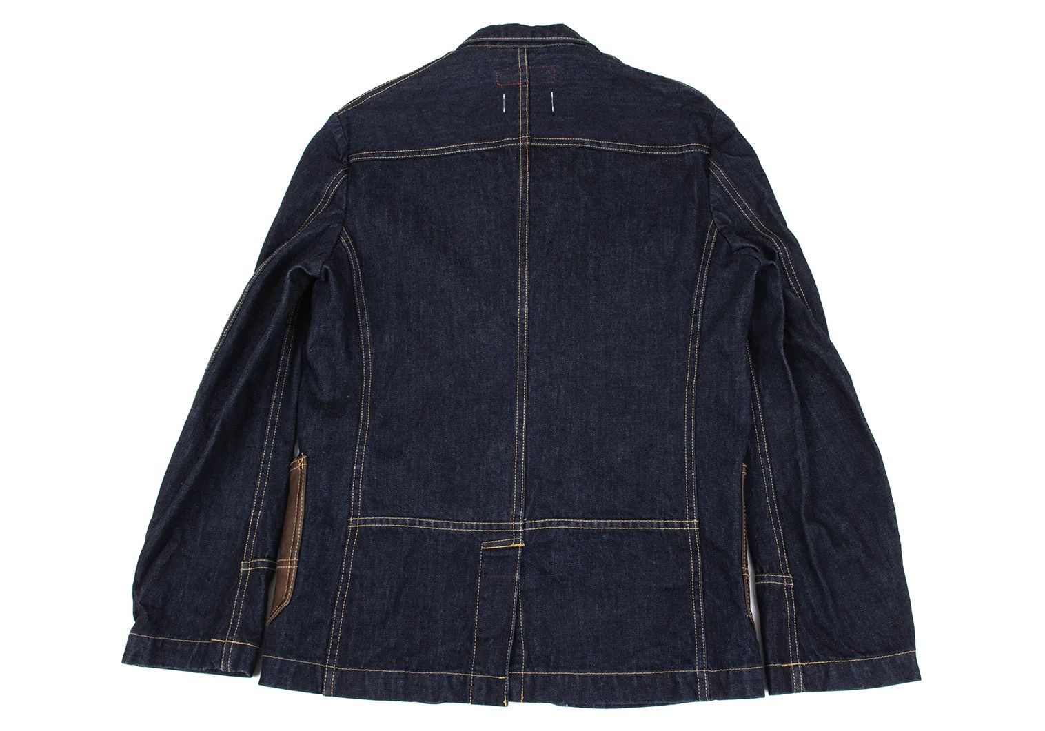 Junya Watanabe Indigo Denim Set with Leather Patch Pockets, Size M Size US 30 / EU 46 - 7 Thumbnail