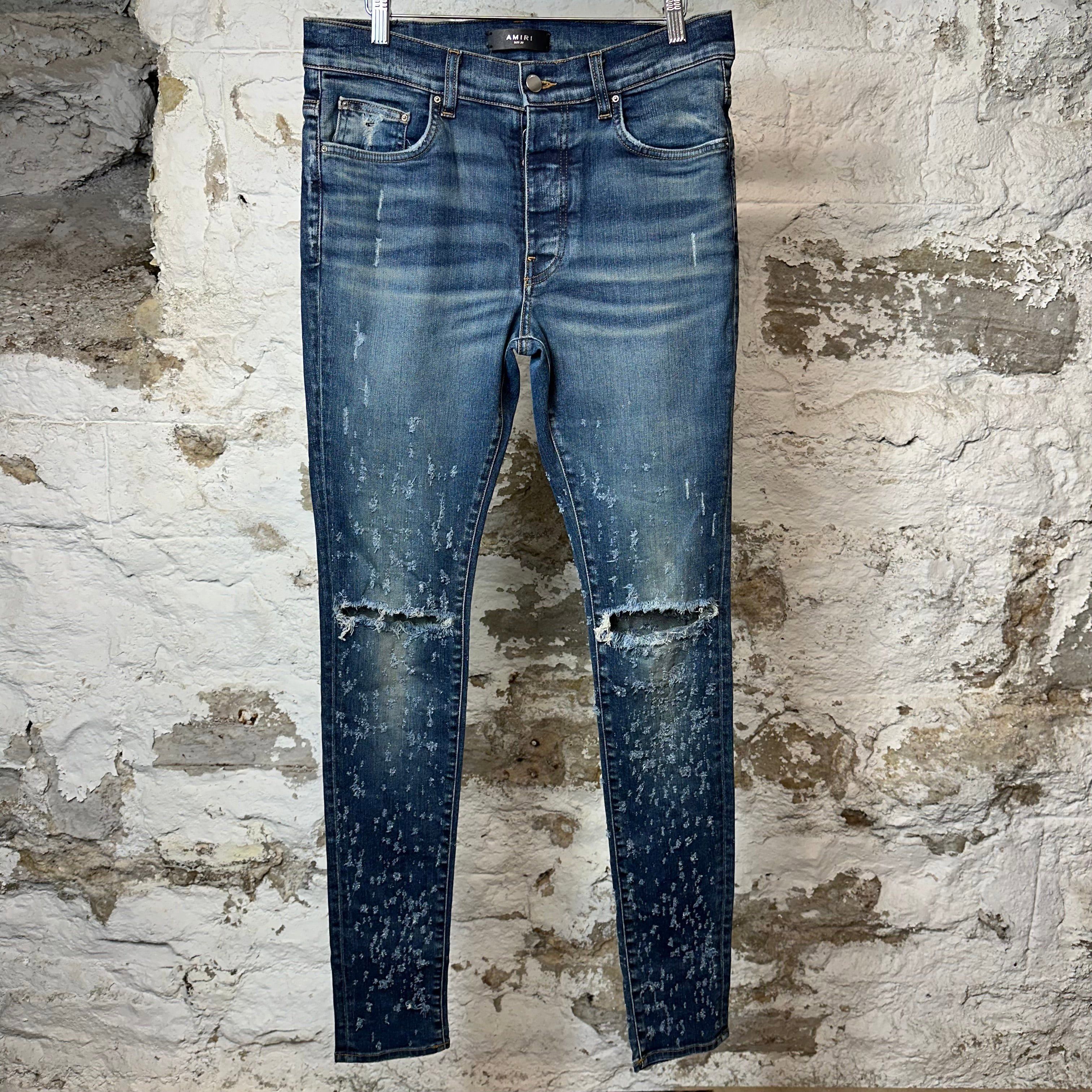 Amiri Amiri Dark Indigo Stack Jeans | Grailed