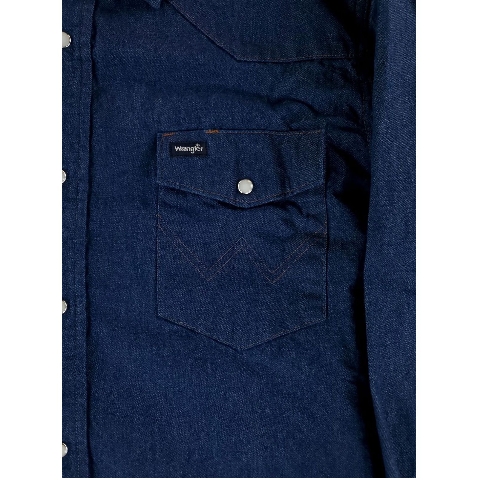 Wrangler Wrangler Shirt Pearl Snap Blue Long Sleeve Western Mens L 16.5-34 Blue Mens Shirt Pearl Snap Long Sleeve Western Wrangler 16.5-34 Size US L / EU 52-54 / 3 - 2 Thumbnail