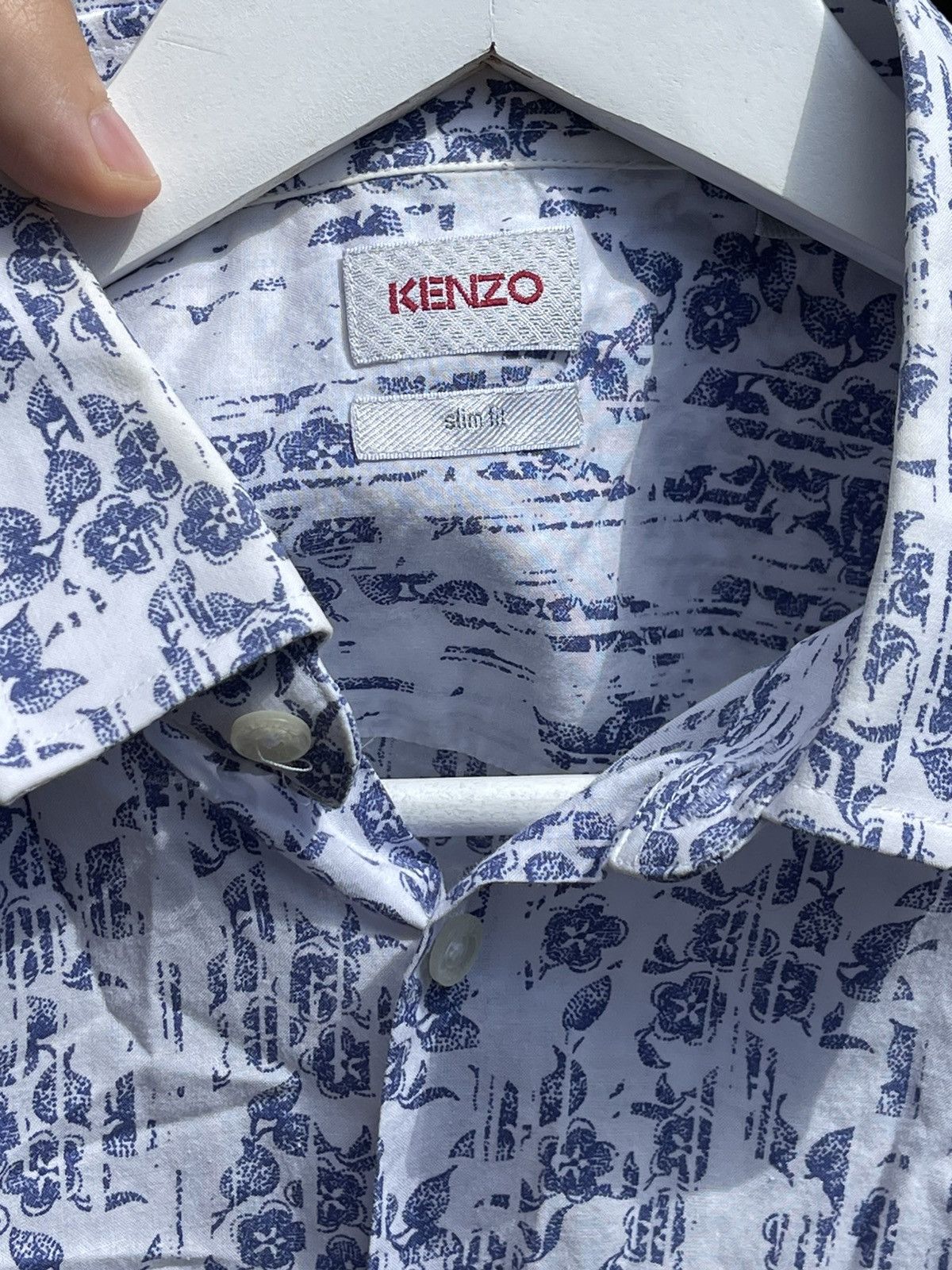 Kenzo Kenzo Homme flovers print shirt luxury Size US L / EU 52-54 / 3 - 11 Thumbnail