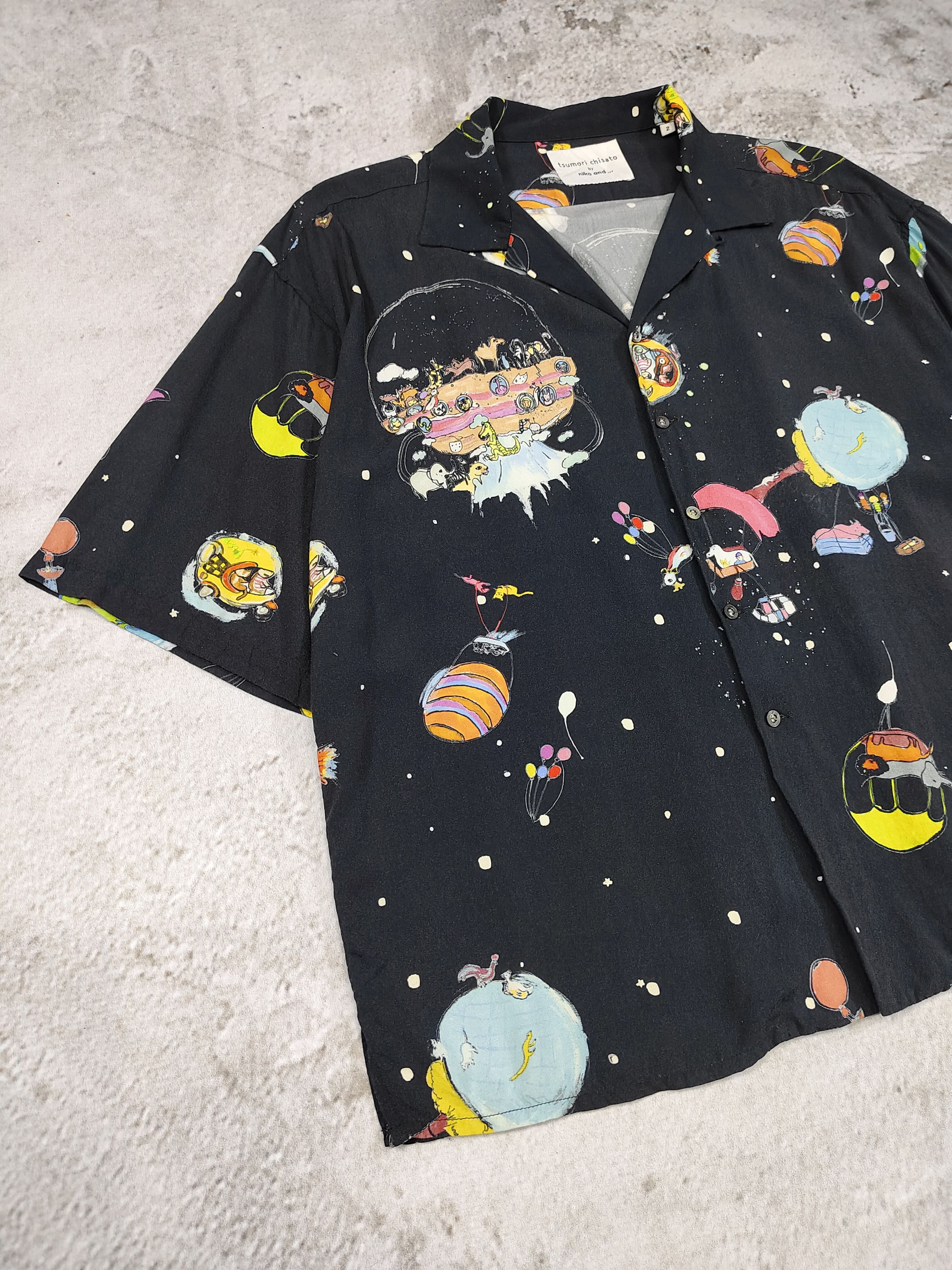 Tsumori Chisato Tsumori Chisato by Niko and🇯🇵Space Art Graphic Rayon Shirt Size US M / EU 48-50 / 2 - 3 Thumbnail