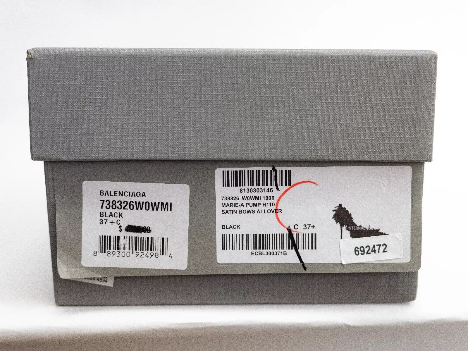 Balenciaga Balenciaga Marie Antoinette Knife Black Satin Bow Pumps Heel Size US 7.5 / IT 37.5 - 10 Thumbnail