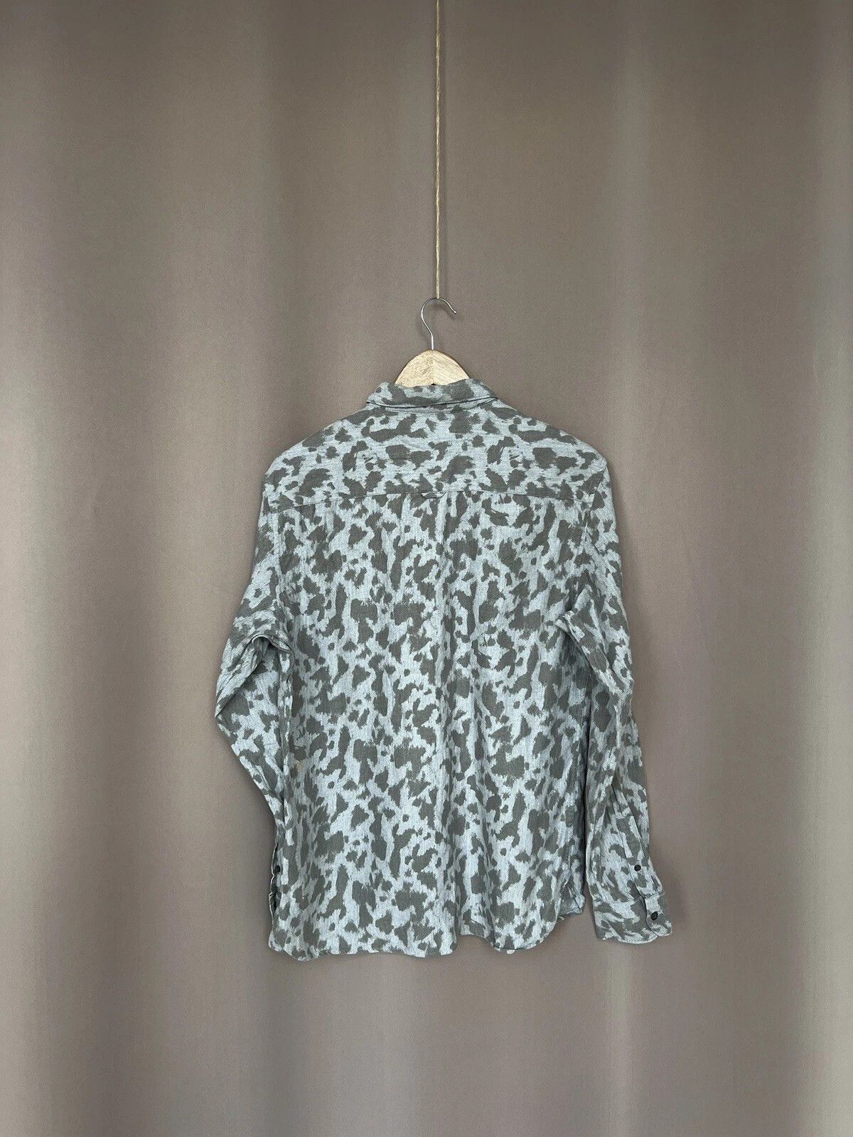 Allsaints AllSaints Montaud LS Cotton Button Shirt Mens Size L Size US L / EU 52-54 / 3 - 7 Thumbnail