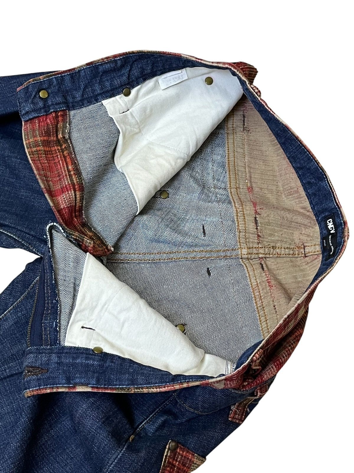 Japanese Brand SICK🔥JAPANESE BRAND CONCAVE ATTEMPT DOUBLE WAIST JEANS Size US 32 / EU 48 - 11 Thumbnail