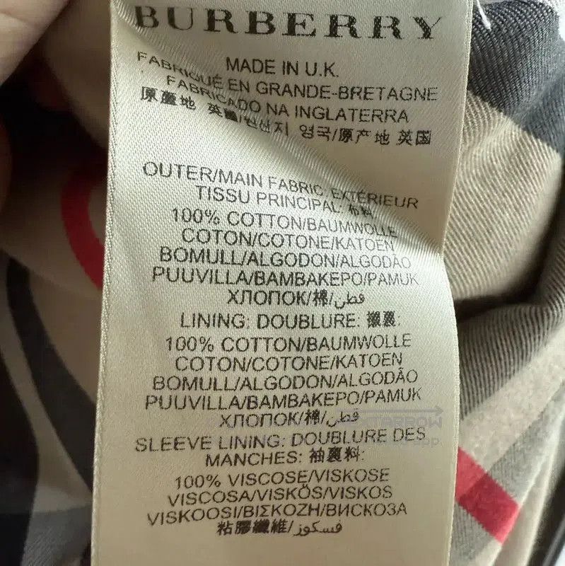 Burberry Burberry Women's Khaki Cotton Trench Coat. Size L / US 10 / IT 46 - 3 Thumbnail