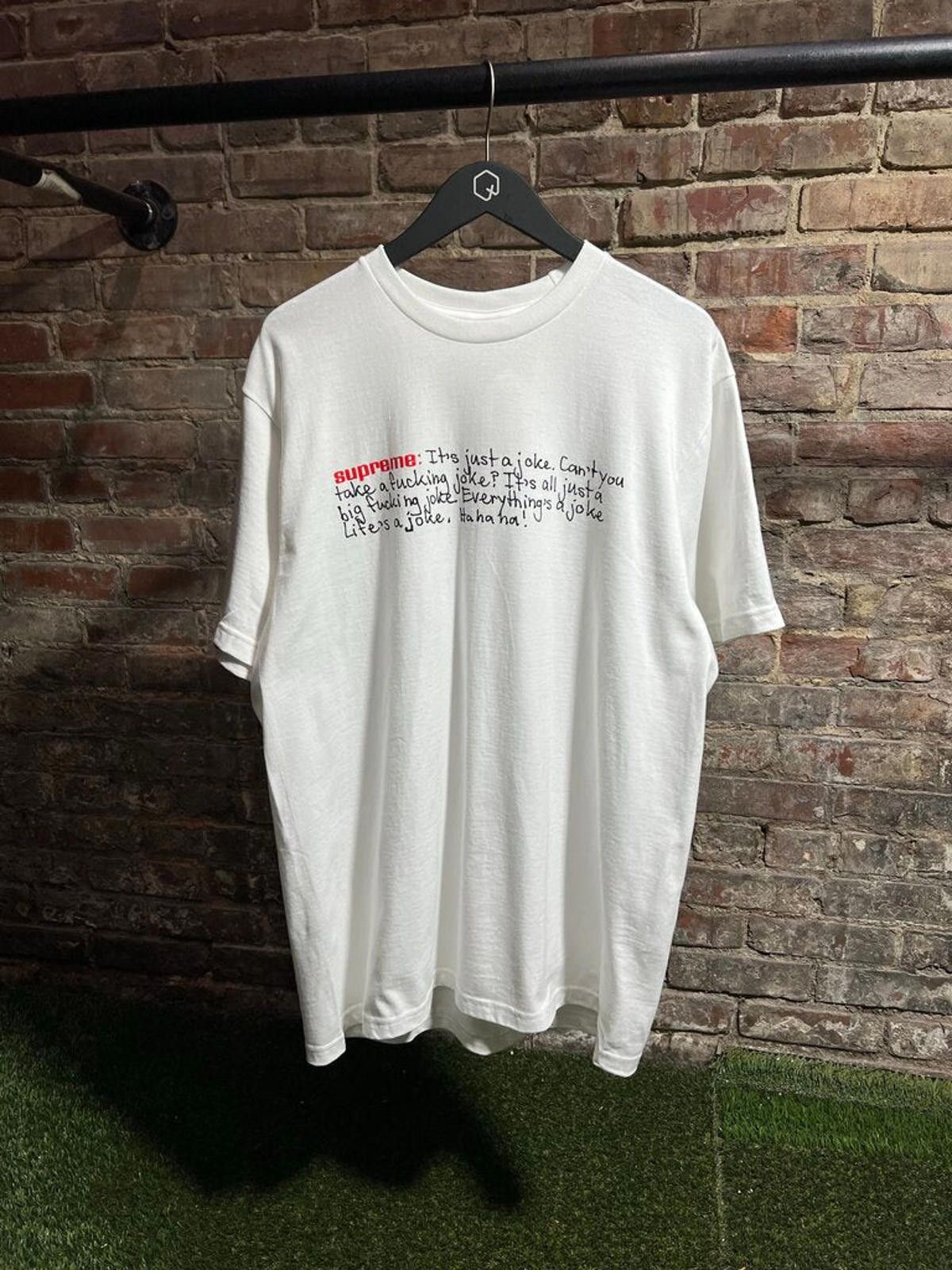 Supreme Joke Tee White Sz. L