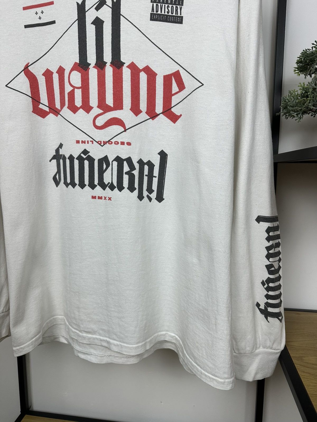 Lil Wayne Lil Wayne Funeral Album Promo Tour Advisory Long sleeve Tee Size US L / EU 52-54 / 3 - 3 Thumbnail
