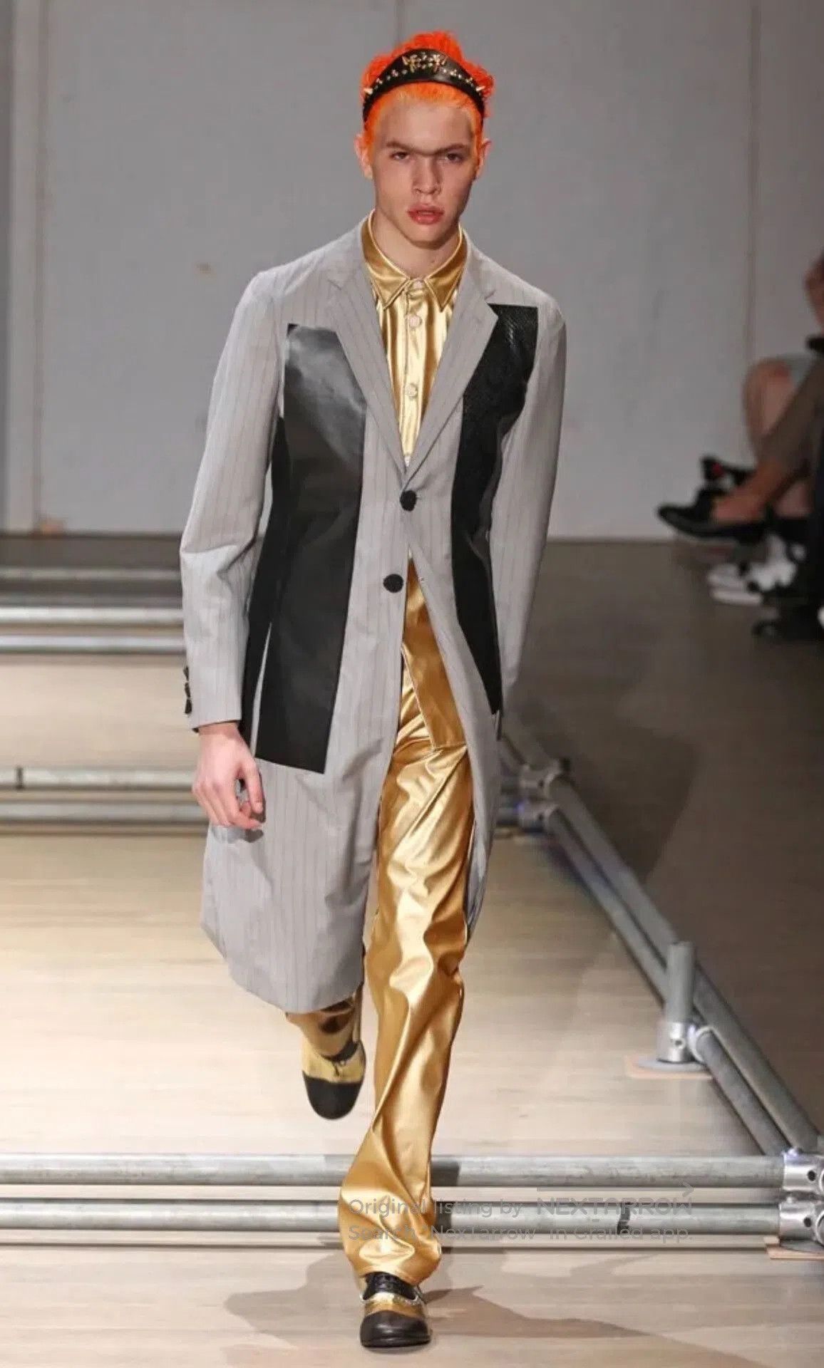 Comme des Garcons Homme Plus Gold Straight-Leg Pants by Comme des Garcons. Size US 30 / EU 46 - 7 Thumbnail