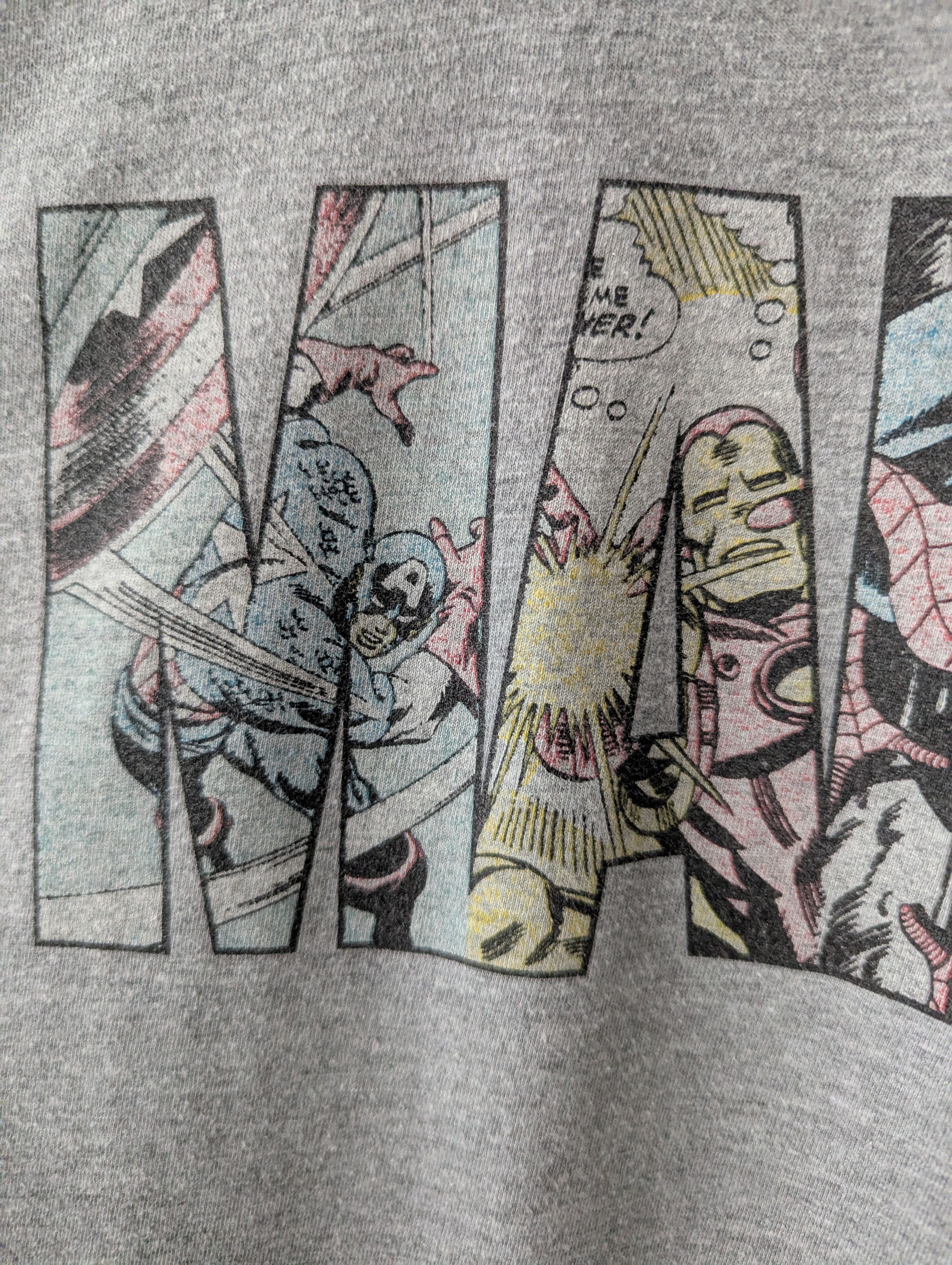Marvel Comics Marvel Graphic T-Shirt Grey XXL Oversized Spiderman Hulk Size US XXL / EU 58 / 5 - 4 Thumbnail