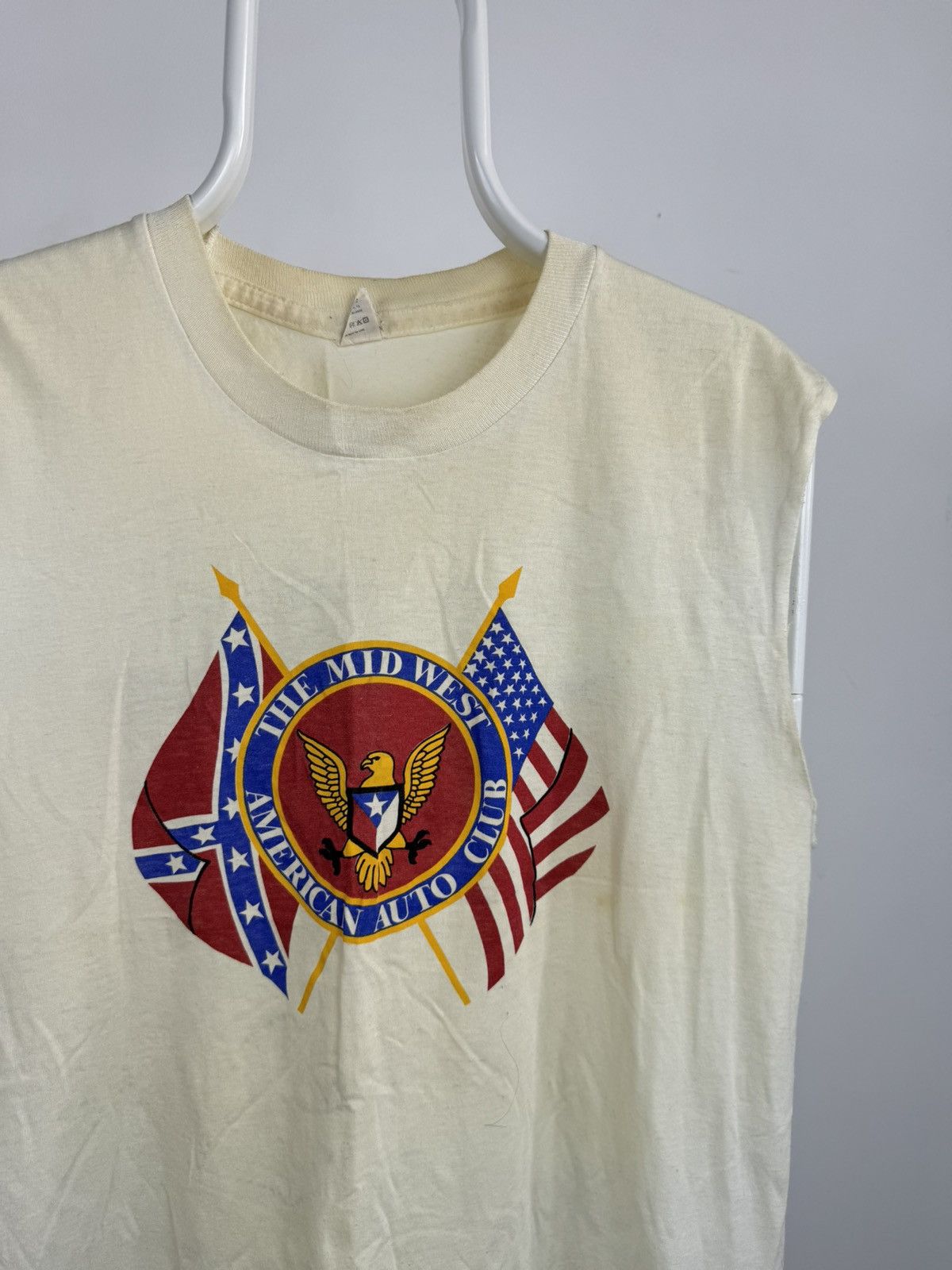 Vintage Vintage Single Stitch Mid West American Auto Club Tank Top Size US L / EU 52-54 / 3 - 2 Thumbnail
