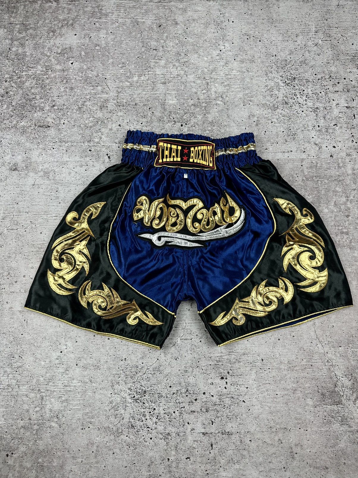Japanese Brand Vintage Muay Thai Boxing Blue Shorts Size US 32 / EU 48 - 1 Thumbnail