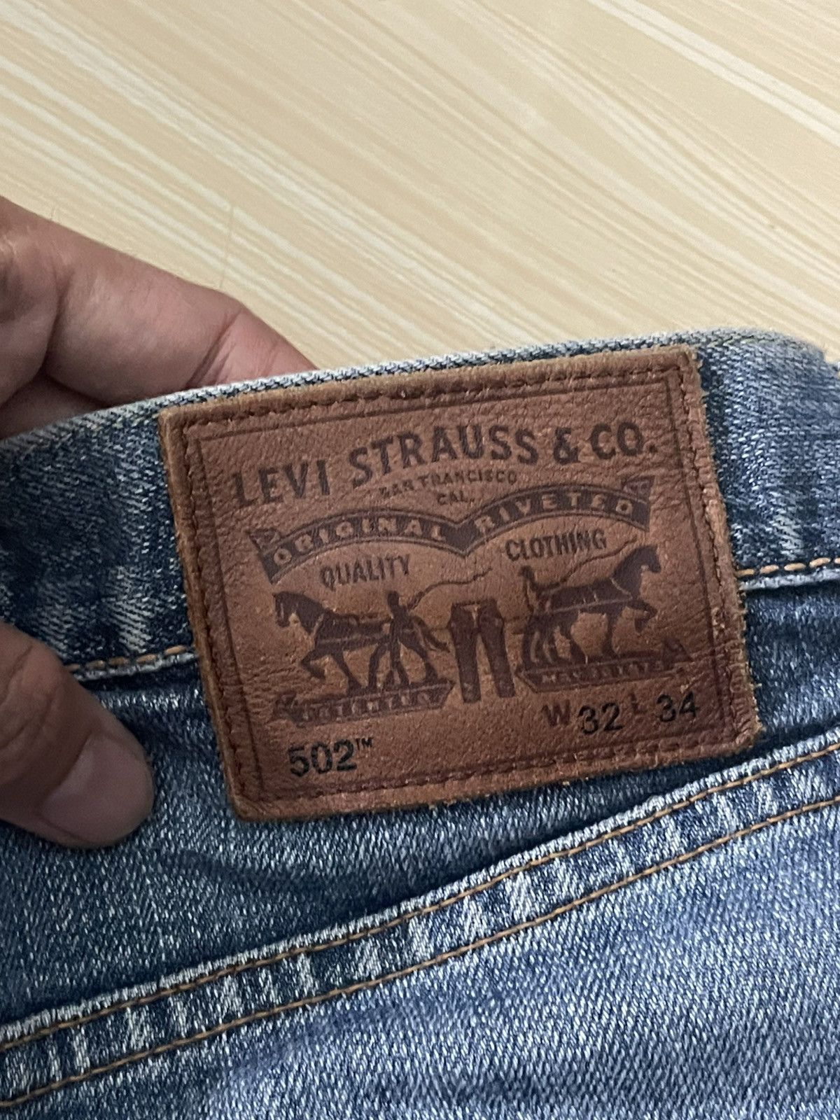 Levi's Vintage Clothing Levis selvedge Made in japan distressed Size US 33 - 14 Thumbnail