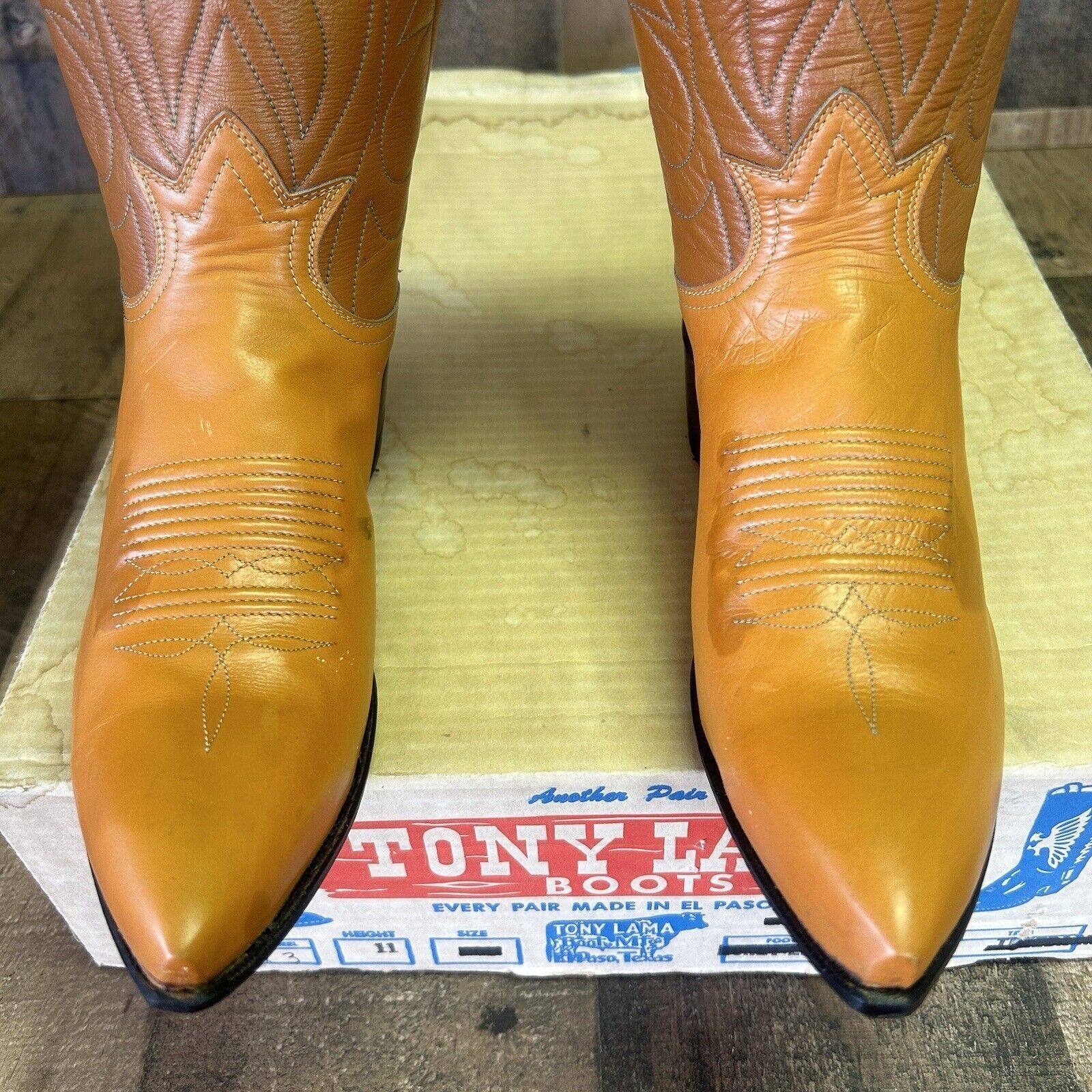 Tony Lama Tony Lama Vintage Gold Label Western Cowboy Boots Womens 6 A Size US 6 / IT 36 - 7 Thumbnail