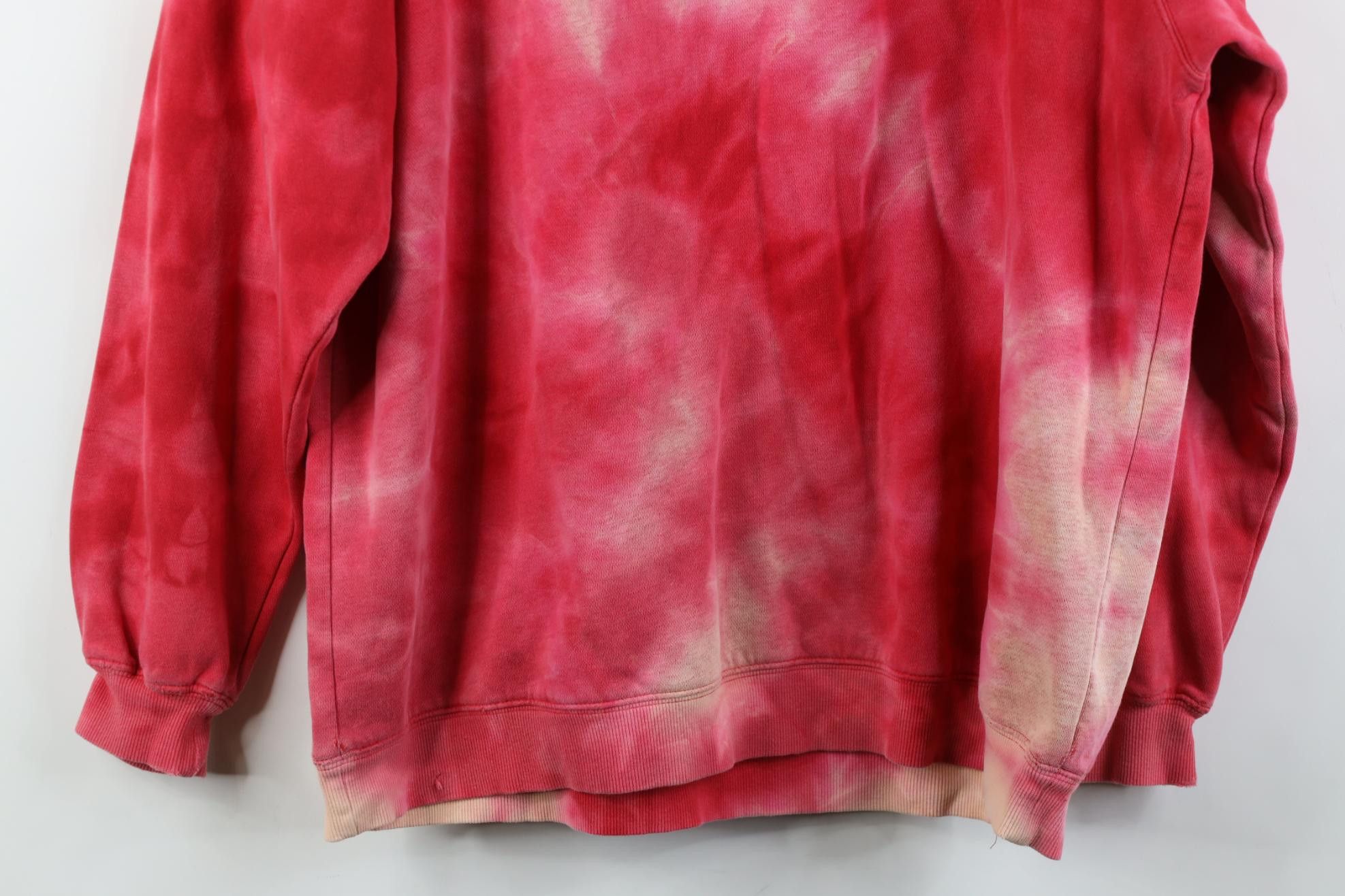 Adidas Vintage 90s Y2K Adidas Acid Wash Crewneck Sweatshirt Red Size L / US 10 / IT 46 - 13 Thumbnail