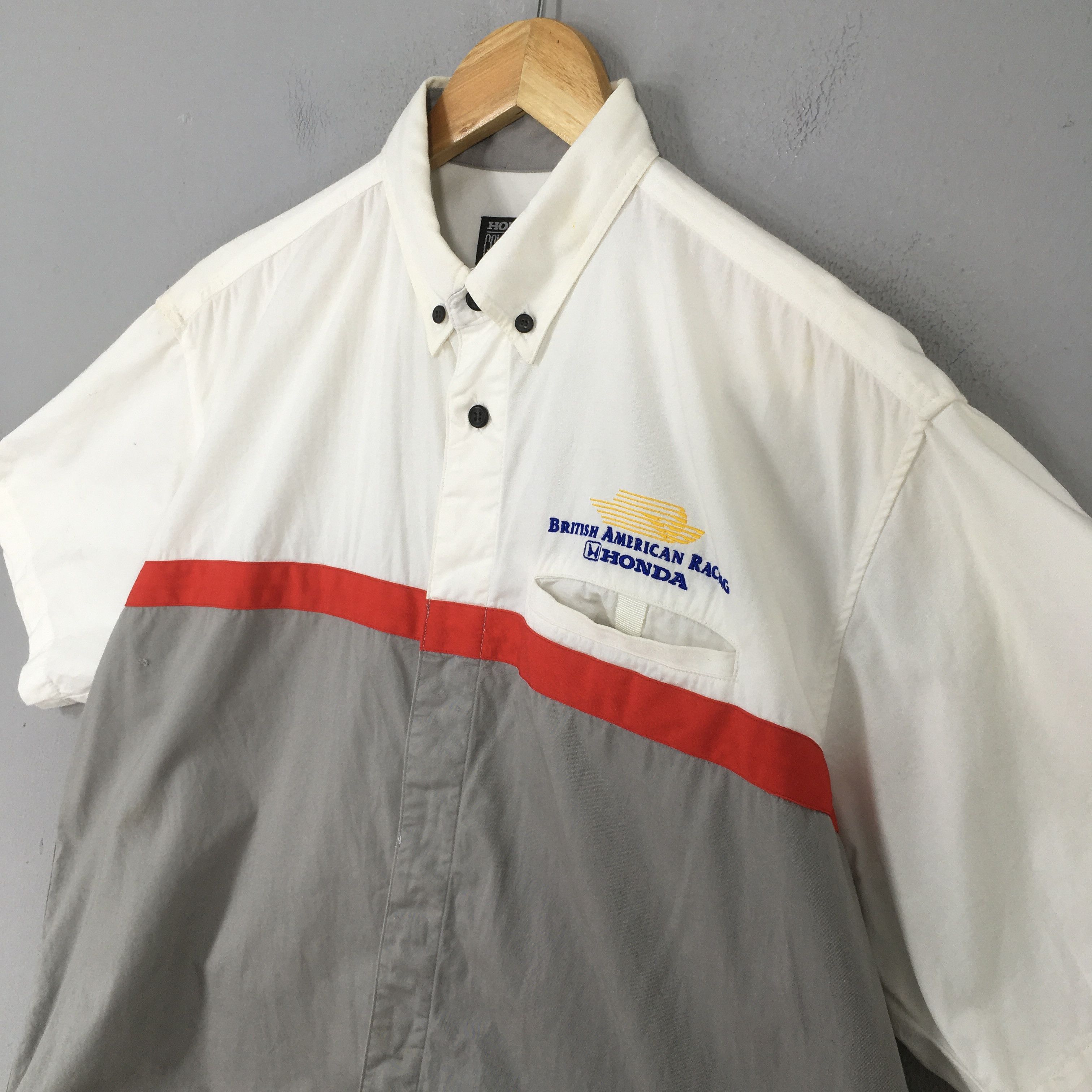 Honda Vintage 90s British American Racing Honda Shirt Medium Size US M / EU 48-50 / 2 - 3 Thumbnail
