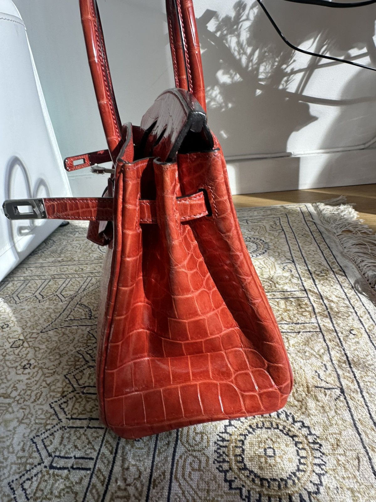 Hermes Hermès Crocodile Birkin 25 Palladium Hardware, 2015 Size ONE SIZE - 7 Thumbnail