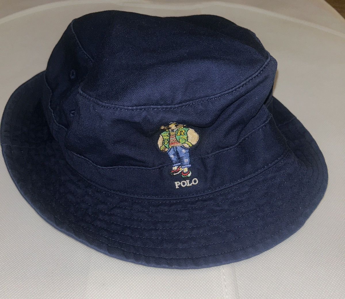 Polo Ralph Lauren Polo Bear Twill Bucket Hat Navy size S/M Size ONE SIZE - 2 Thumbnail