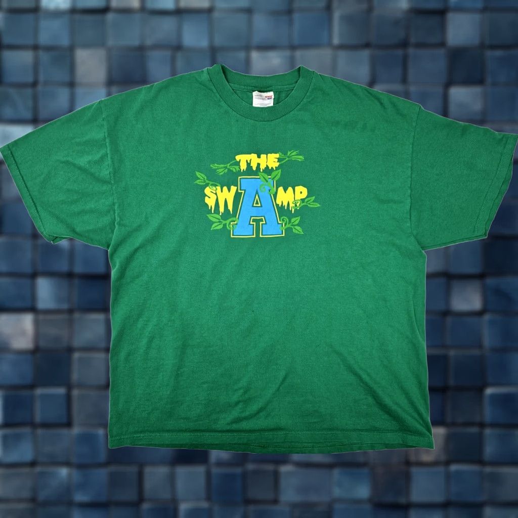 Hanes VINTAGE Allegheny College Gators Shirt Men XL Green Hanes 50/50 Heavyweight Graphic Tee Size US XL / EU 56 / 4 - 1 Thumbnail