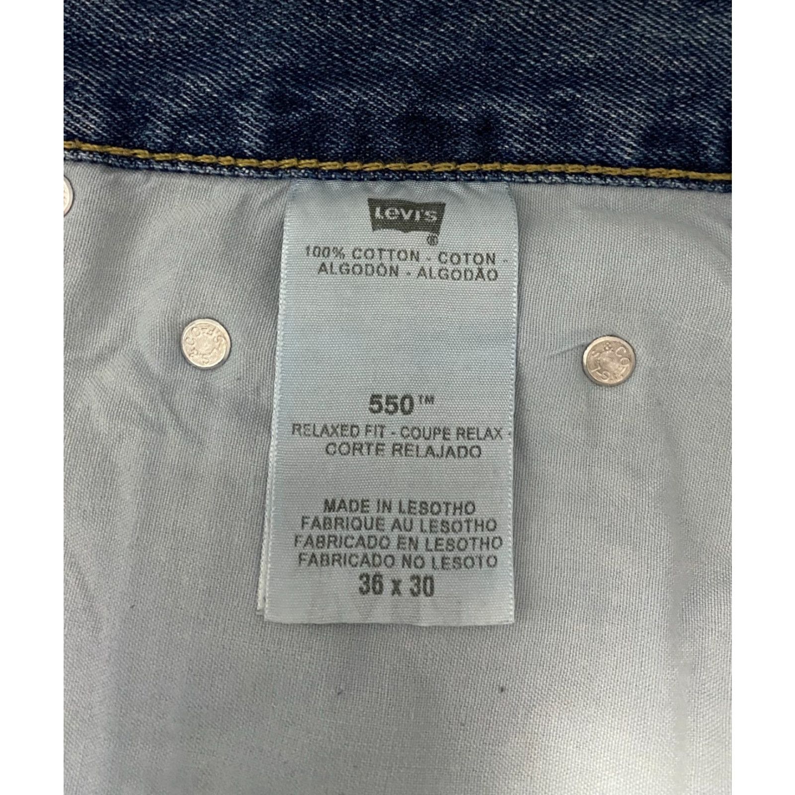 Levi's Levis 550 Relaxed Fit Jeans Mens Size 36×30 Blue Denim Size US 36 / EU 52 - 5 Thumbnail