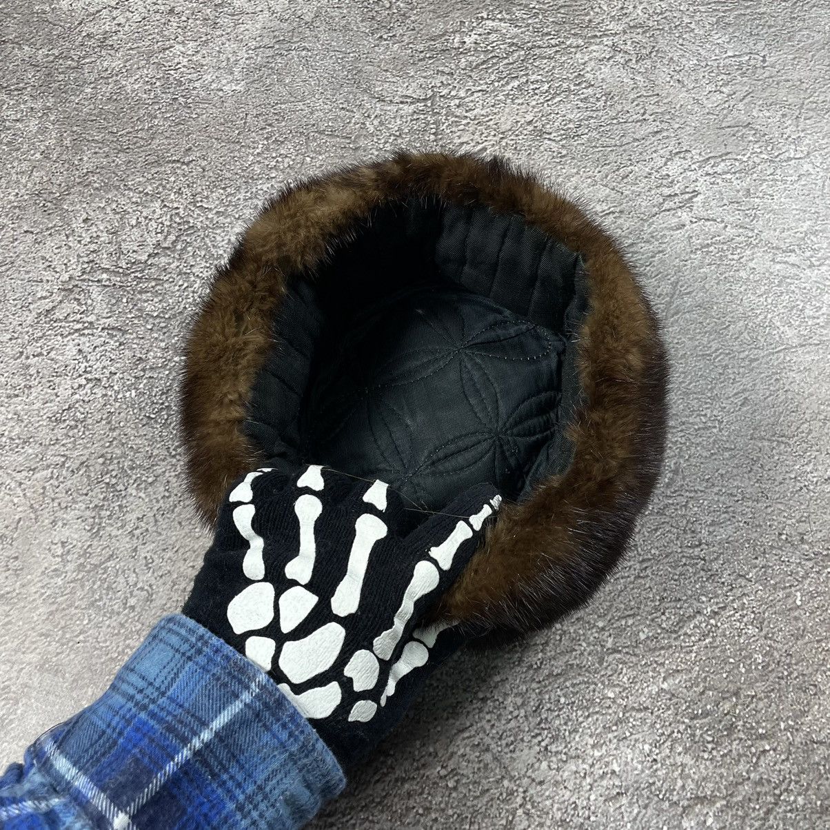 Vintage Vintage 90s Mohair Beanie Skeleton Hand Grunge Alt Baggy OS Size ONE SIZE - 2 Thumbnail