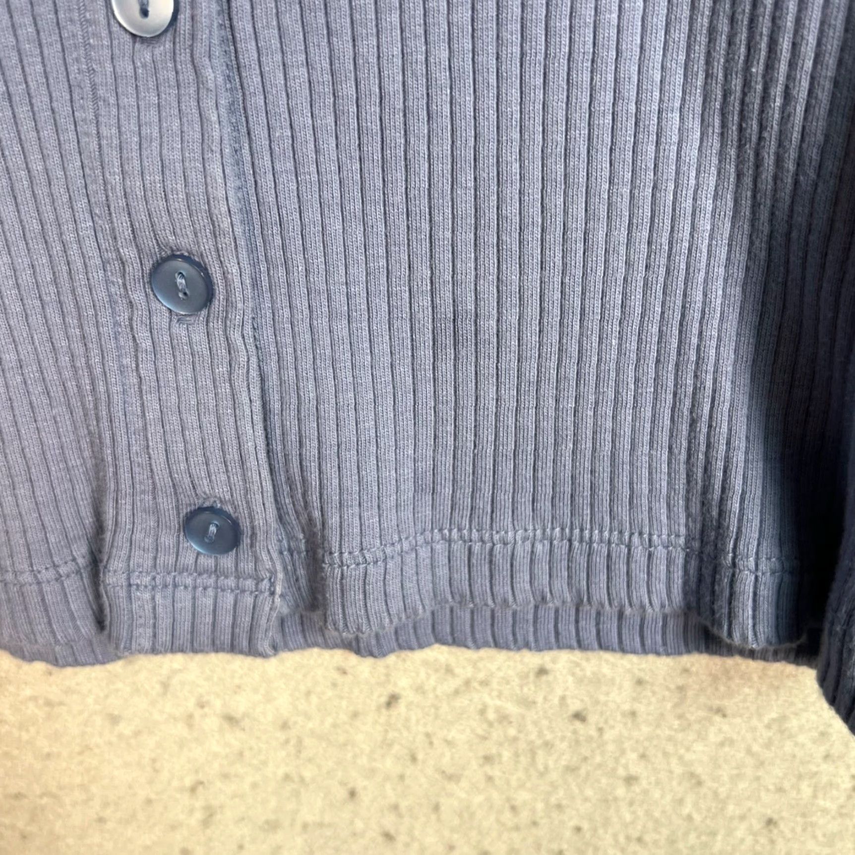 Uniqlo Uniqlo Sweater Cardigan Ribbed Knit Button-Up Small Blue Womens Size S / US 4 / IT 40 - 7 Thumbnail