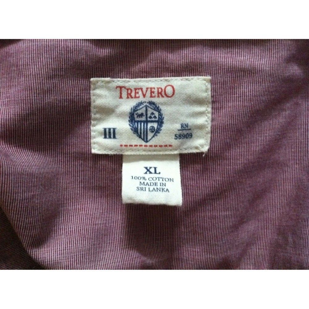 Other TRE VERO MENS NEW LIGHT RED 100%COTTON CASUAL SHIRT SIZE: XL Size US XL / EU 56 / 4 - 3 Thumbnail
